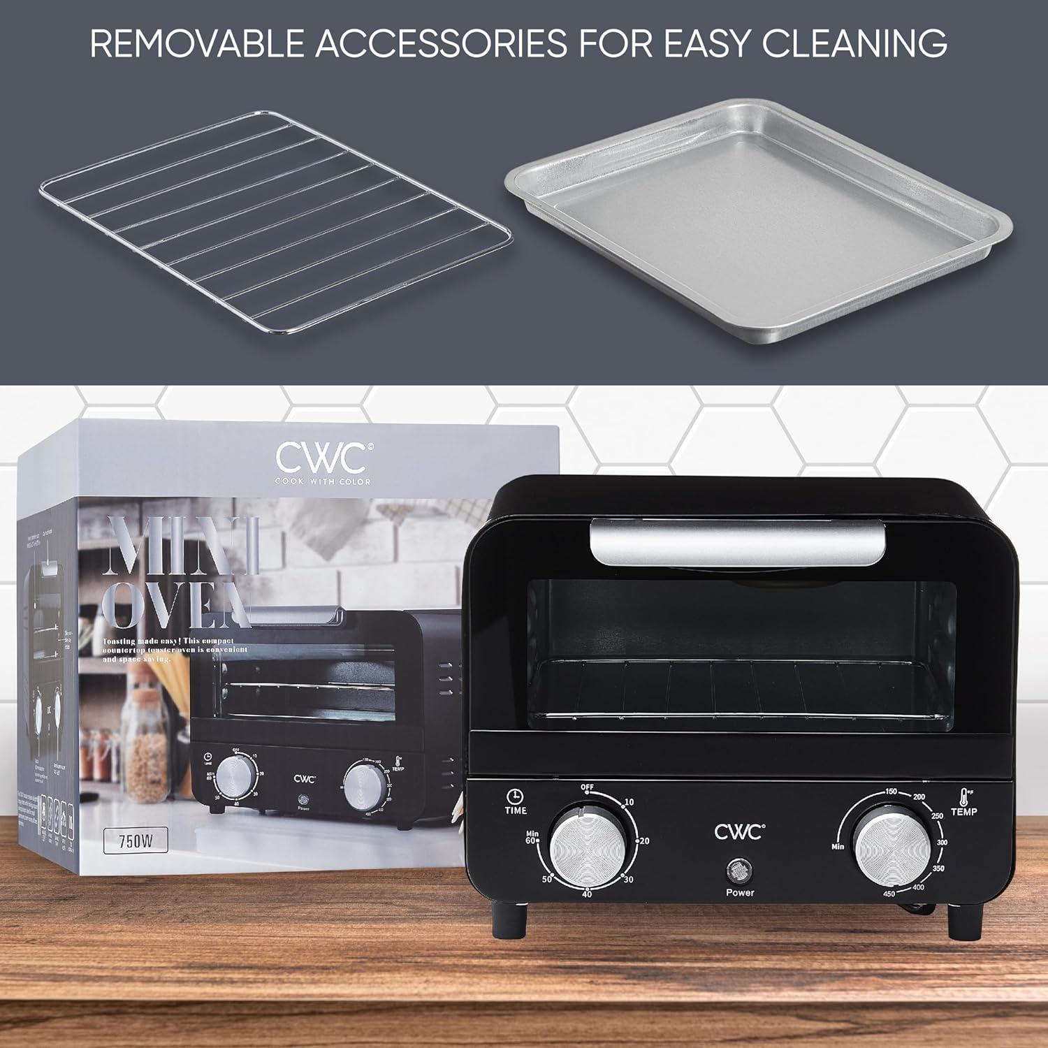 Horno de Tostadas COOK WITH COLOR WMT07 600W Negro