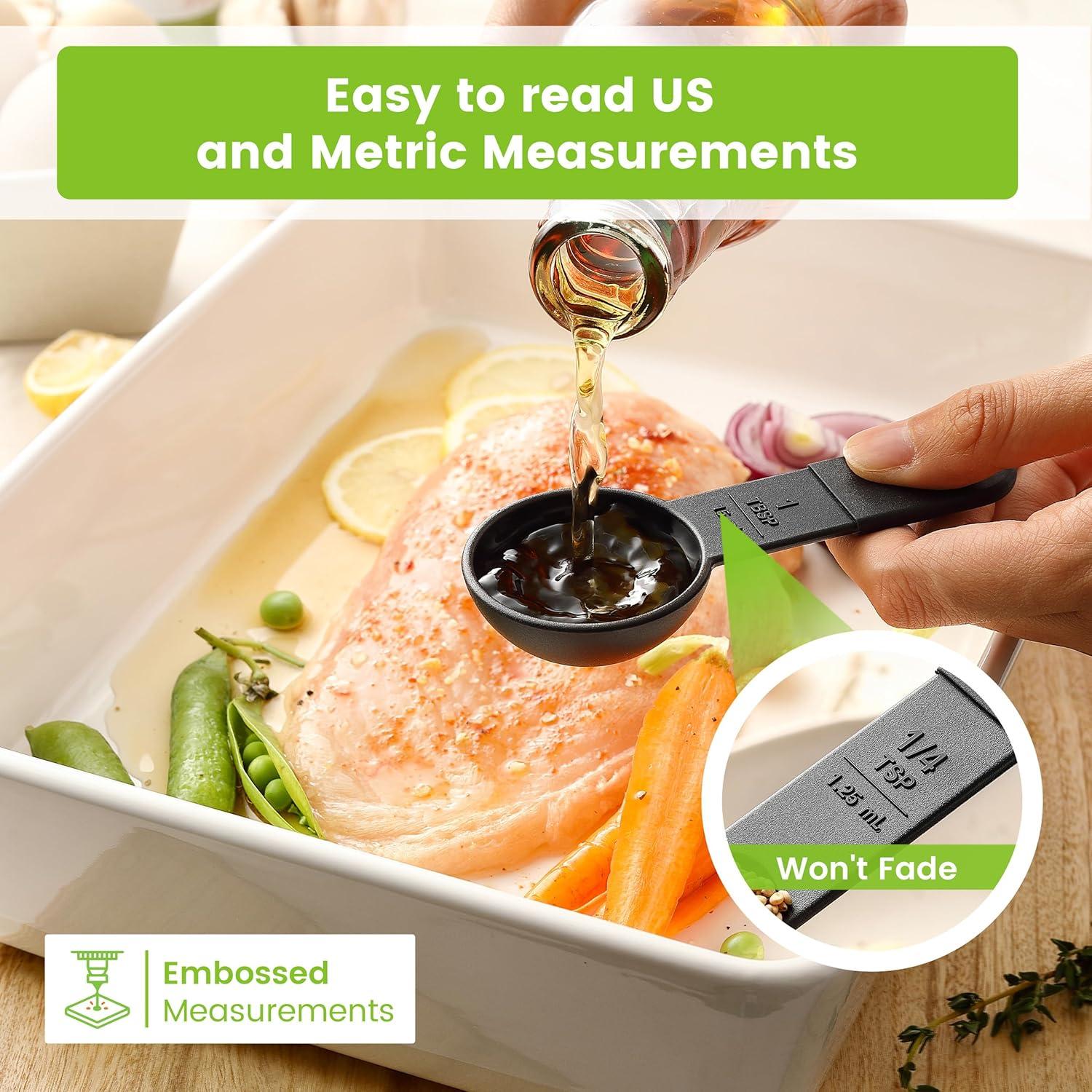 Juego de Tazas y Cucharas Medidoras Spring Chef 9 Piezas