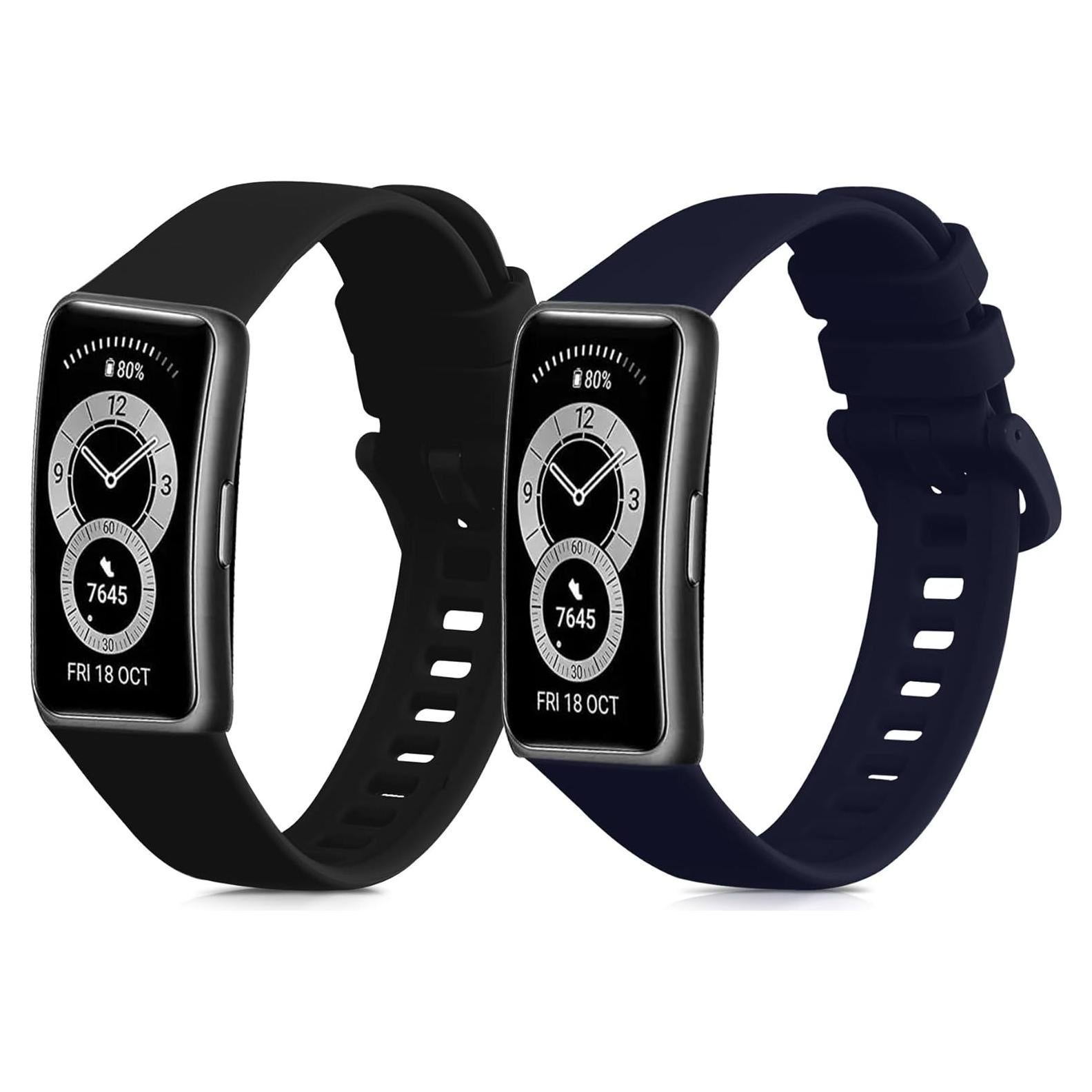 Correas de Silicona KW-Commerce para Huawei Band 10/9/8 - 2 Piezas