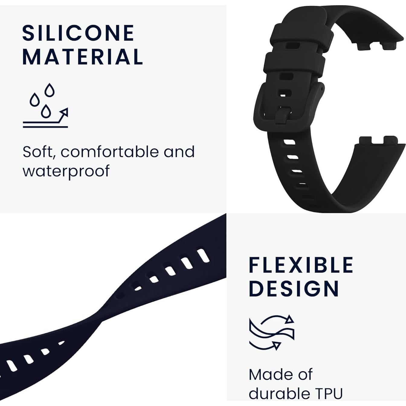 Correas de Silicona KW-Commerce para Huawei Band 10/9/8 - 2 Piezas