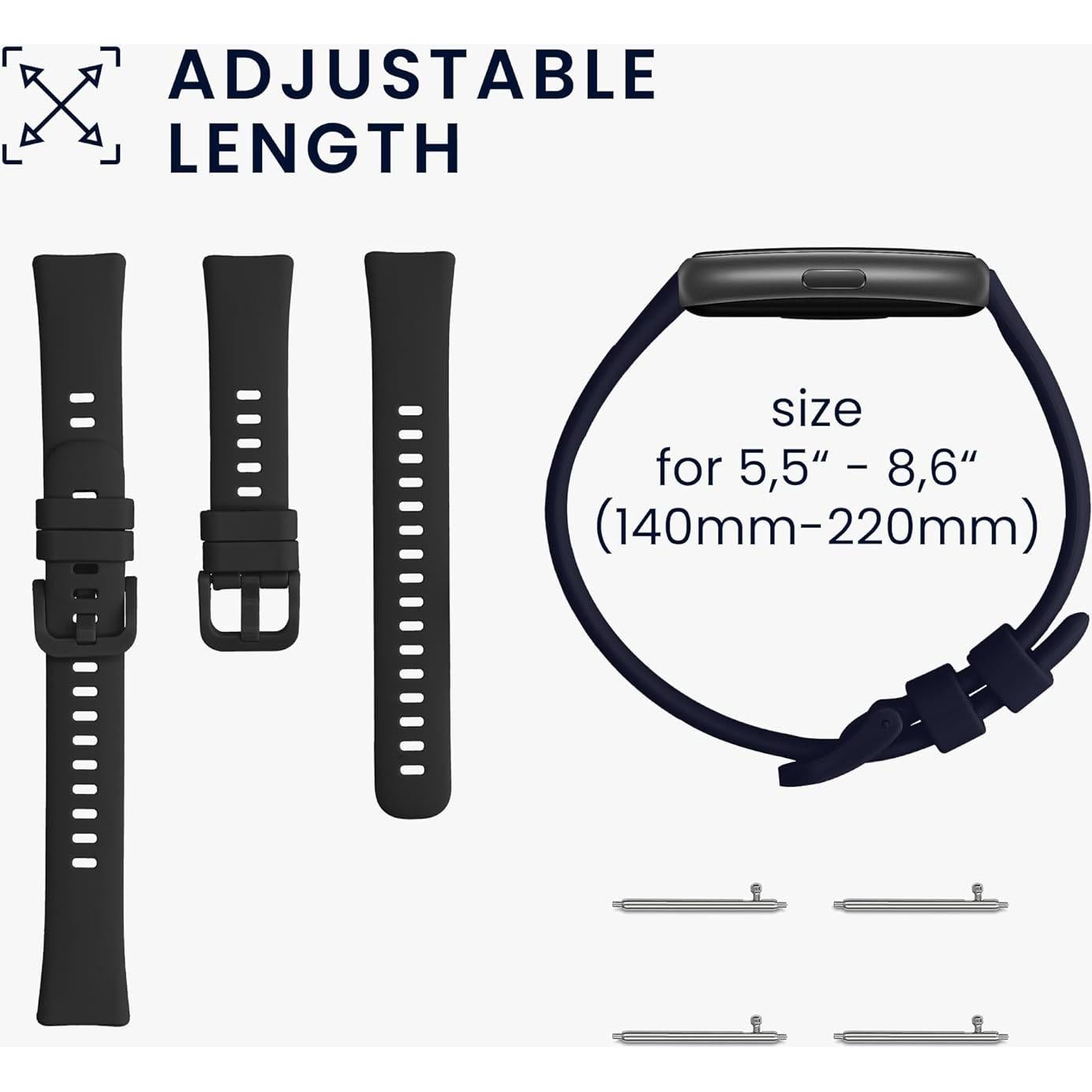 Correas de Silicona KW-Commerce para Huawei Band 10/9/8 - 2 Piezas