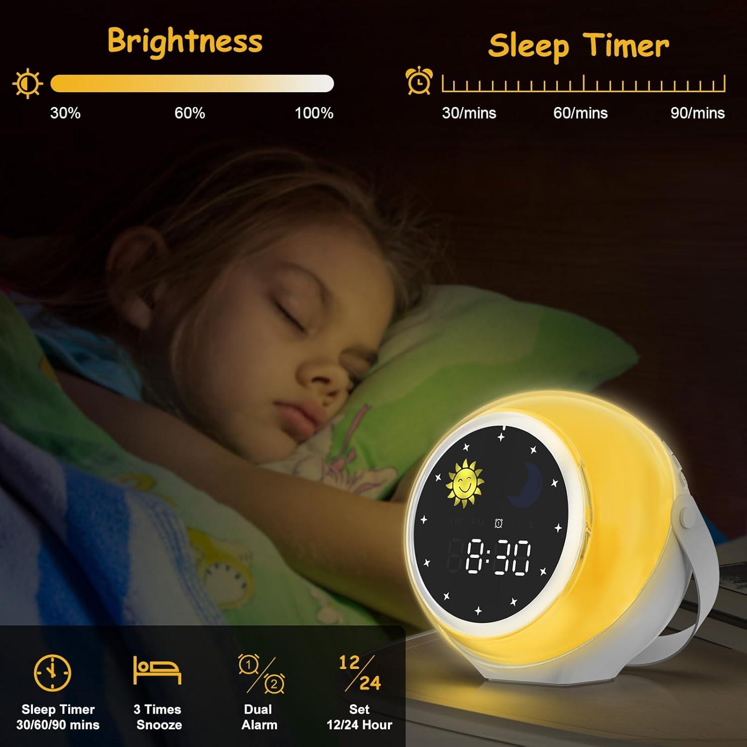 Reloj Despertador Digital Mulukiss para Niños con Bluetooth