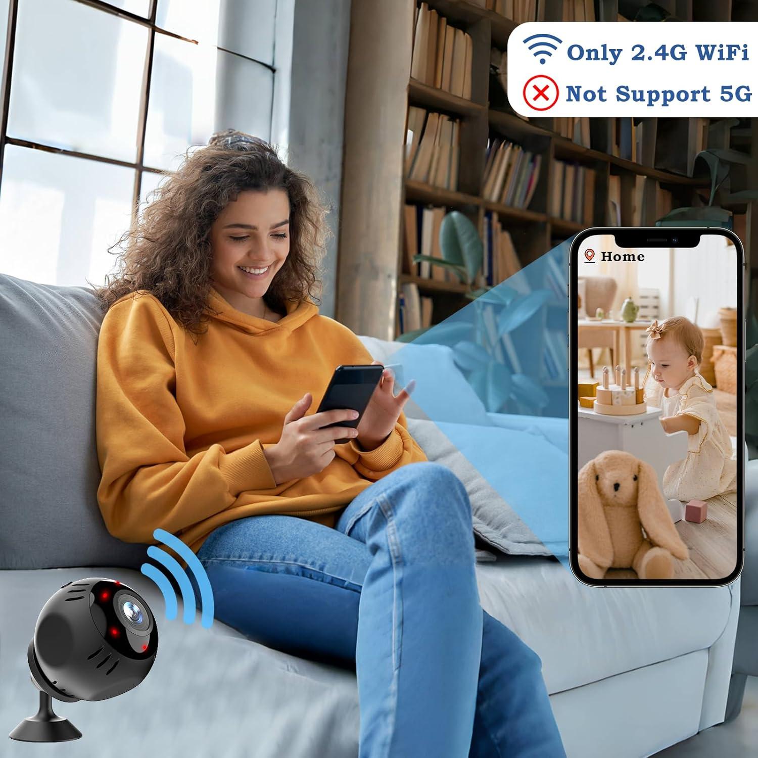 Cámara Espía WiFi Inalámbrica 1080P LAIFUCAM con APP