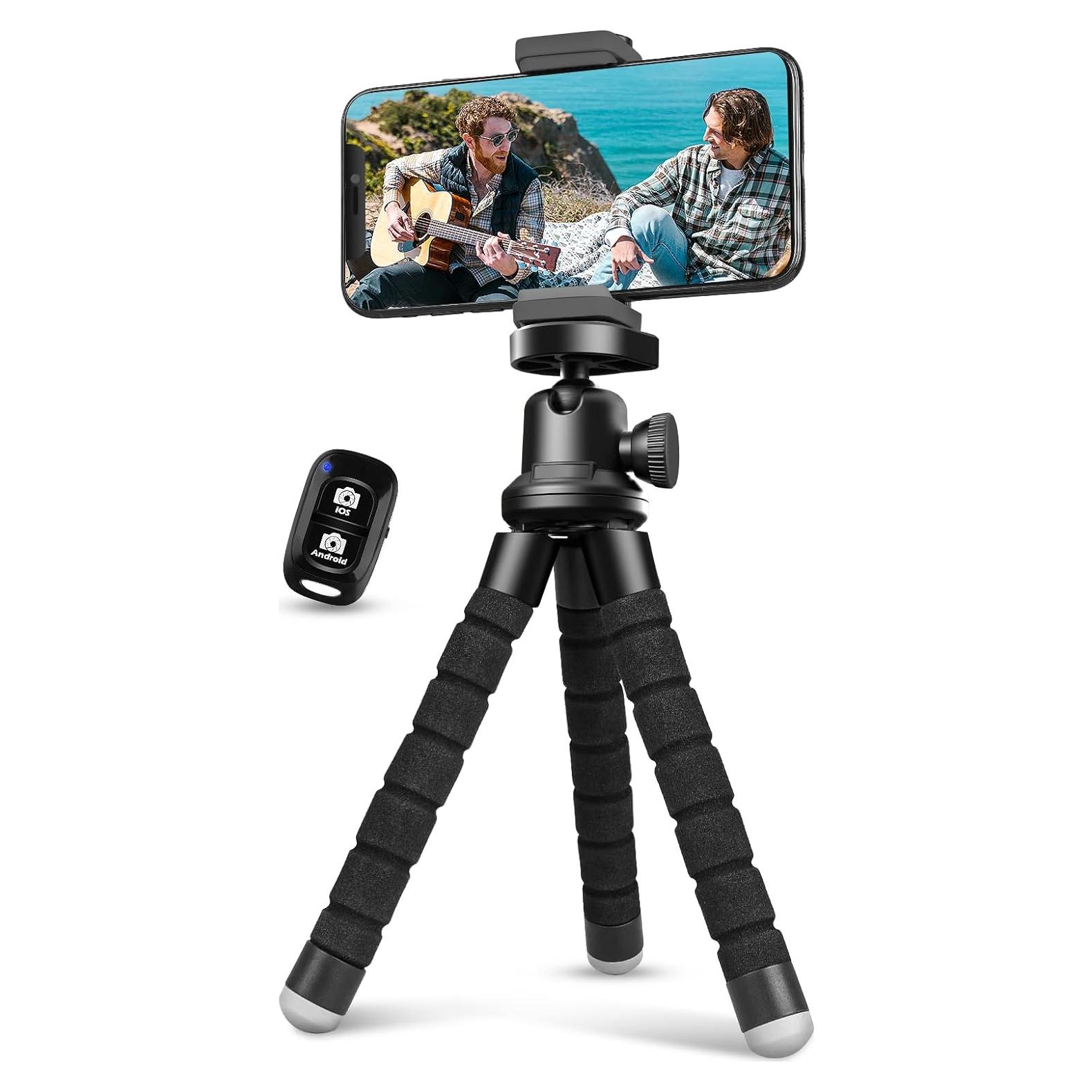 Trípode Flexible Aureday para Teléfono con Control Remoto
