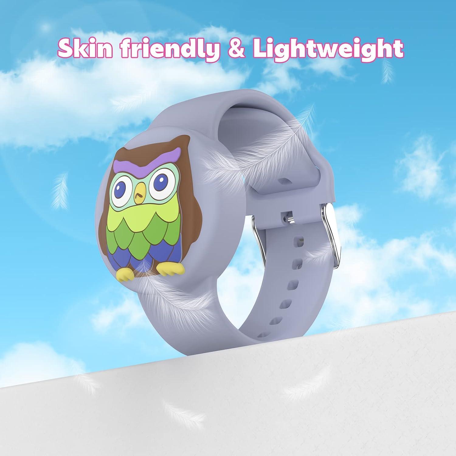 Pulseras de Silicona Impermeables para AirTag - 2 Piezas