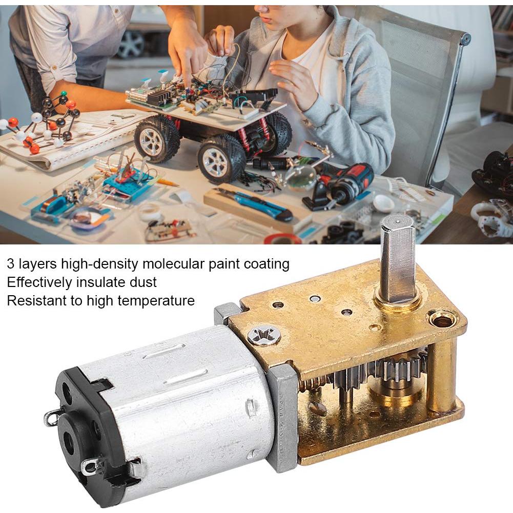 Motor de Engranaje Mini DC Hilitand 3V 16RPM con Encoder