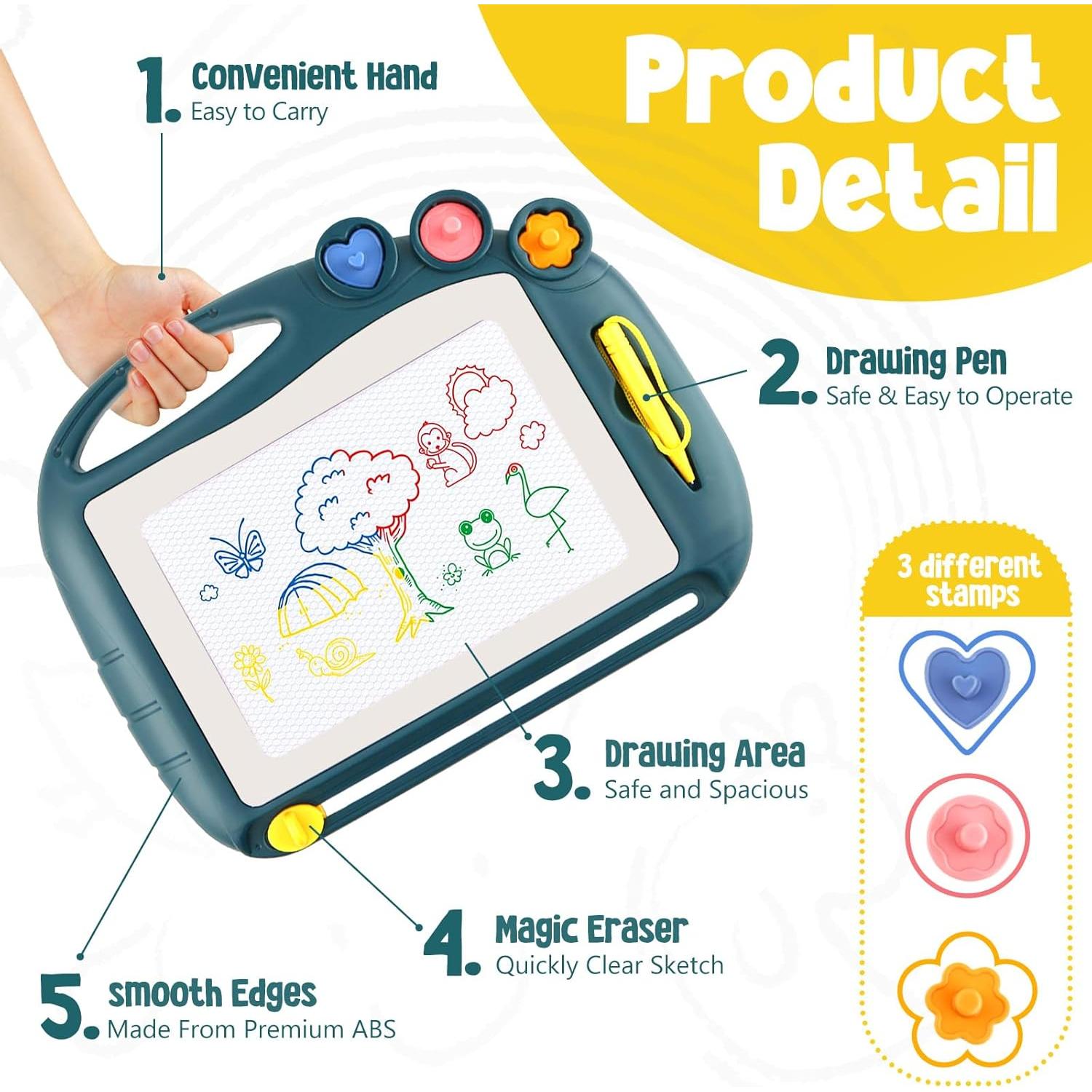 Tablero Magnético Daisiki FLMB-001 para Niños 1-3 Años