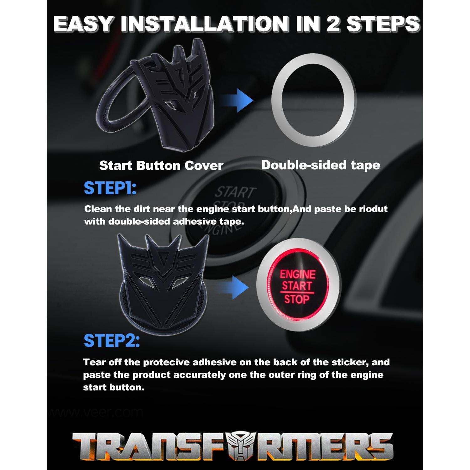 Cubierta de Botón de Inicio de Empuje ORACLE & ALEPH Negro