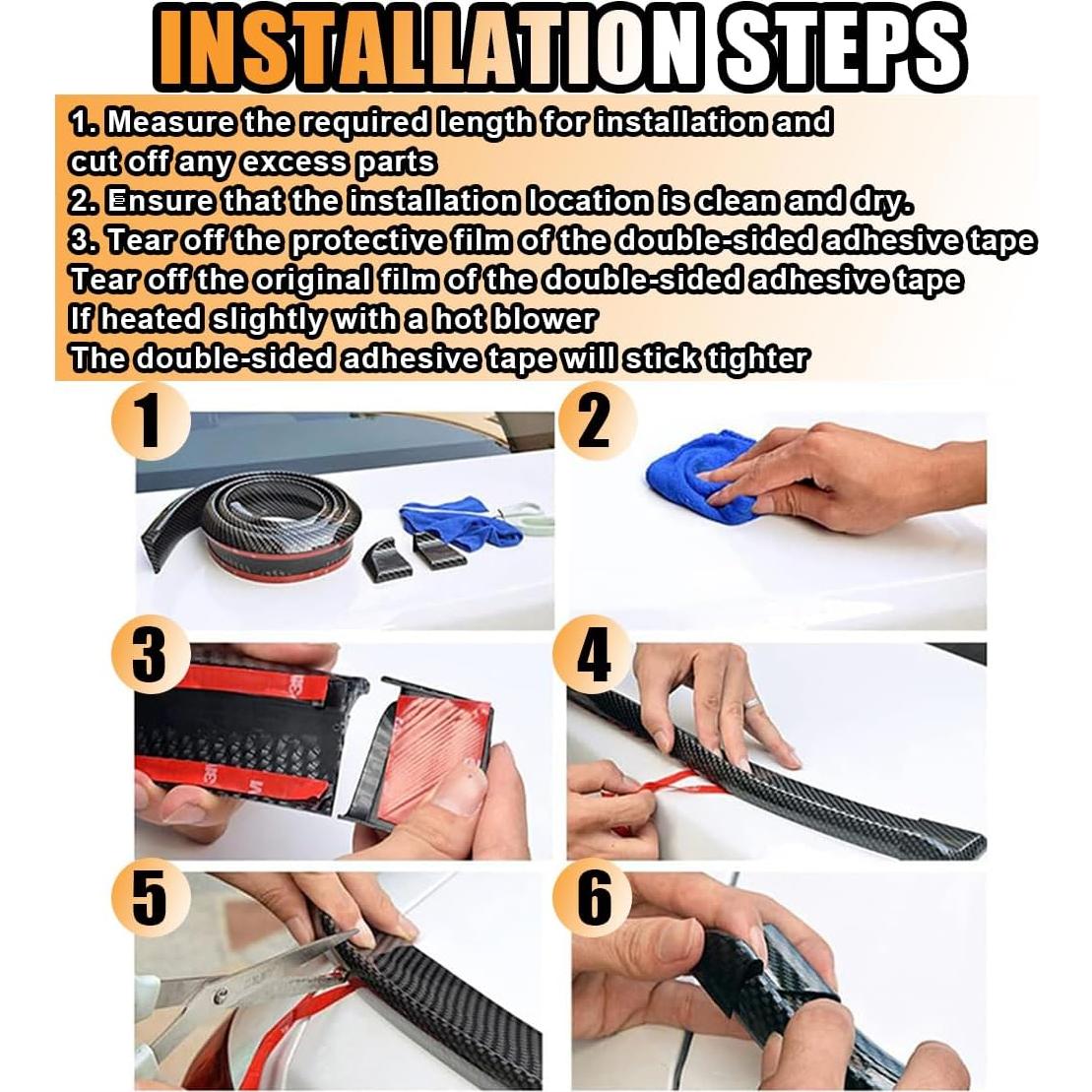 Alerón Trasero de Goma JOYCOURT 146.7 cm Negro Universal