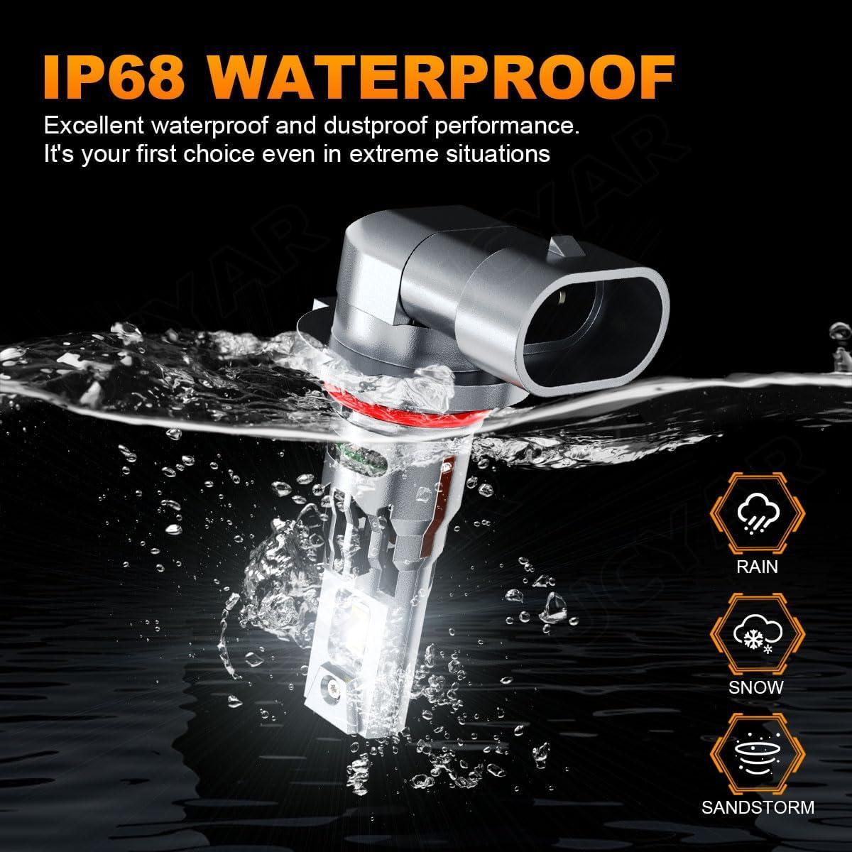 Bombillas LED UCYAR 9005 9006 para GMC Sierra 1995-2006 - Paquete de 4