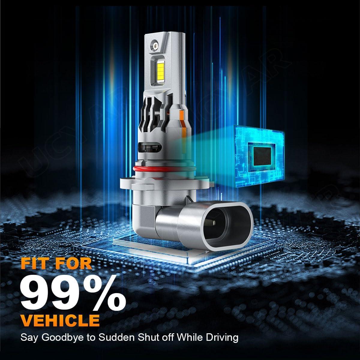 Bombillas LED UCYAR 9005 9006 para GMC Sierra 1995-2006 - Paquete de 4