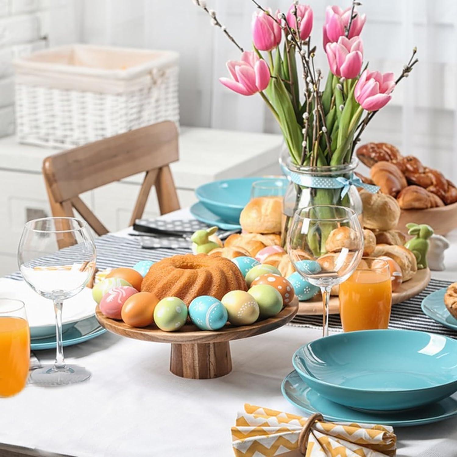 Juego de 10 Huevos Falsos de Madera Marrón para Manualidades