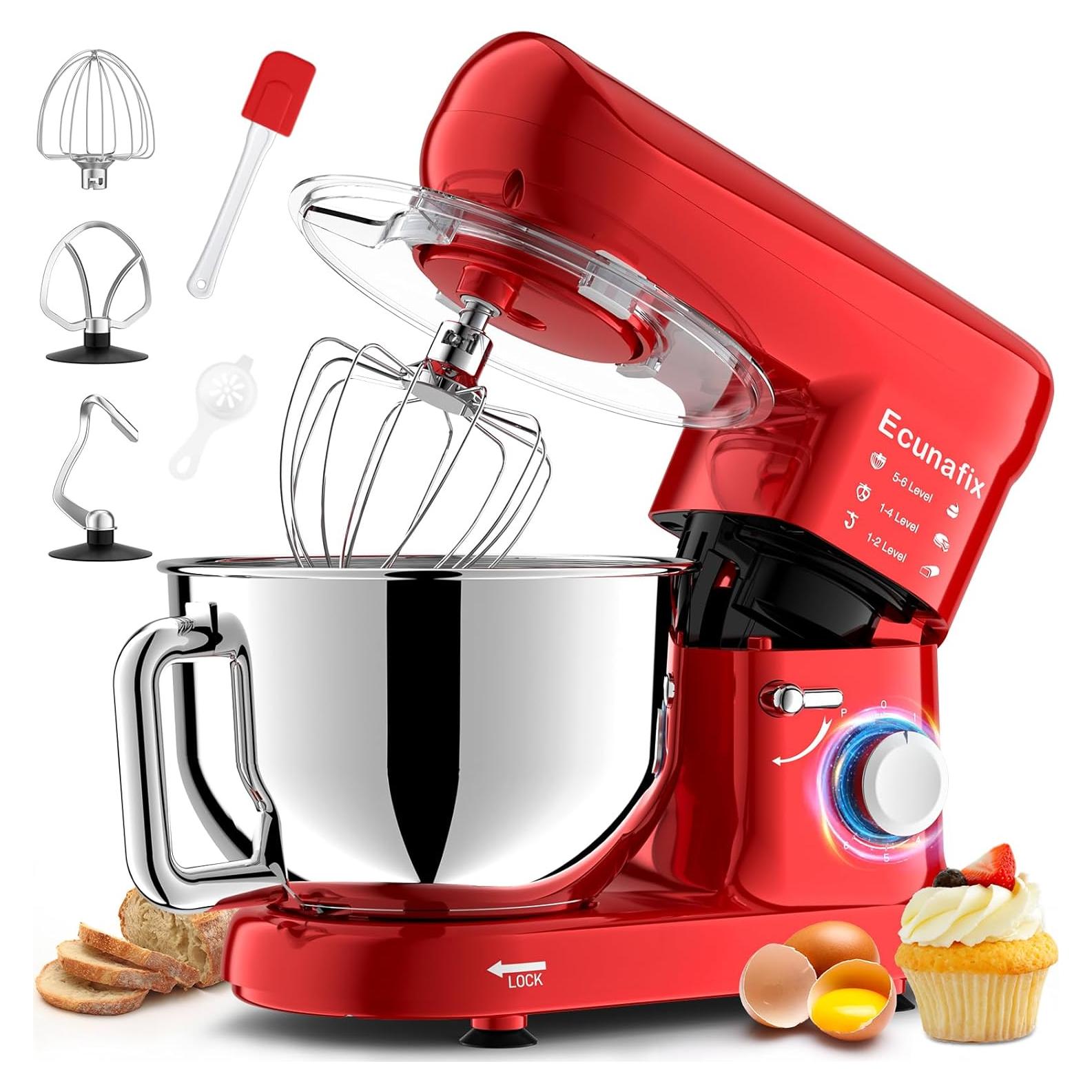 Batidora de Pie Ecunafix MIXER1519 6.5L 660W 6 Velocidades