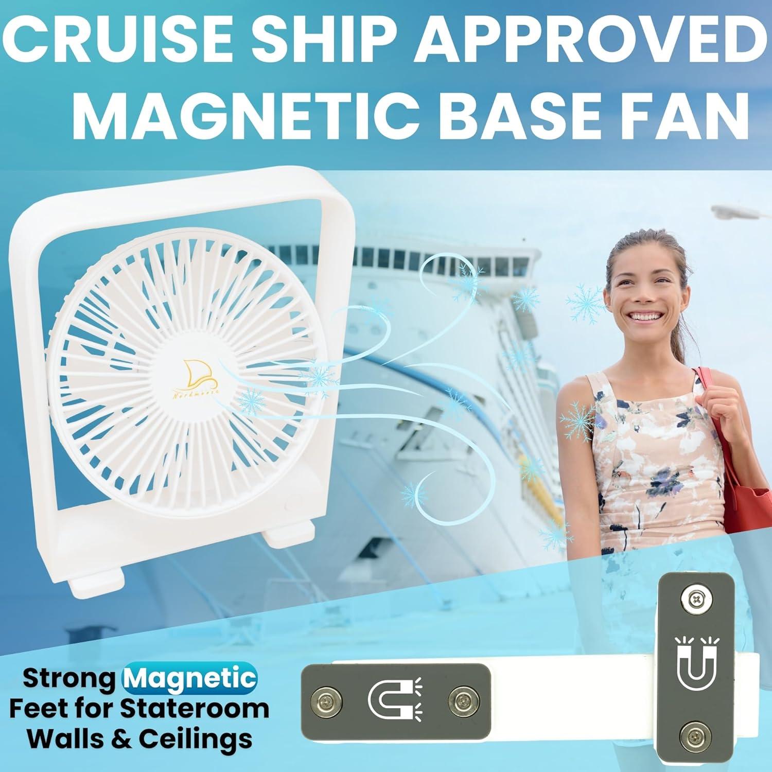 Ventilador Portátil Nordmoose para Cruceros 3 Velocidades