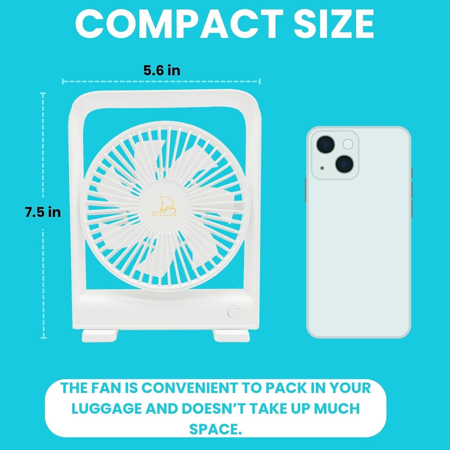 Ventilador Portátil Nordmoose para Cruceros 3 Velocidades