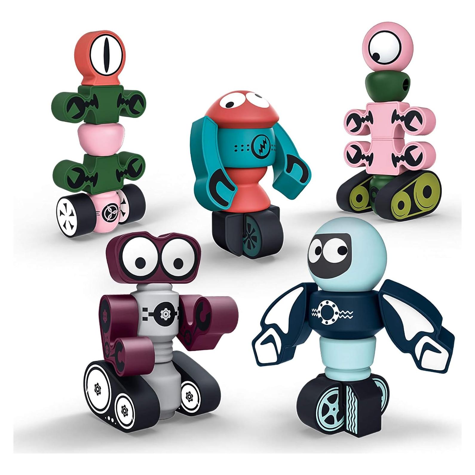 Gifts2U Set de 35 Piezas de Robots Magnéticos para Niños