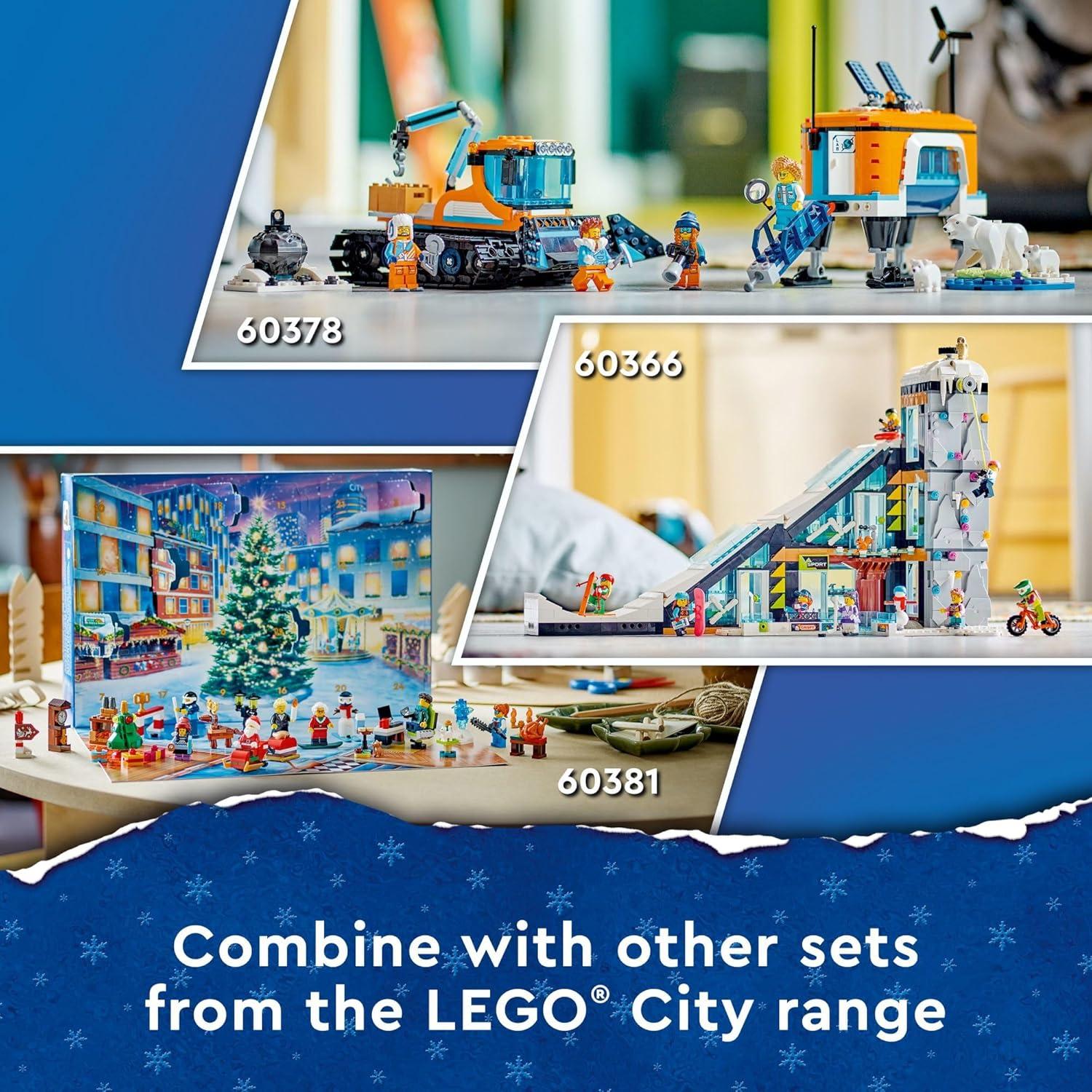 Calendario de Adviento LEGO City 2023 60381 Juguete Navideño