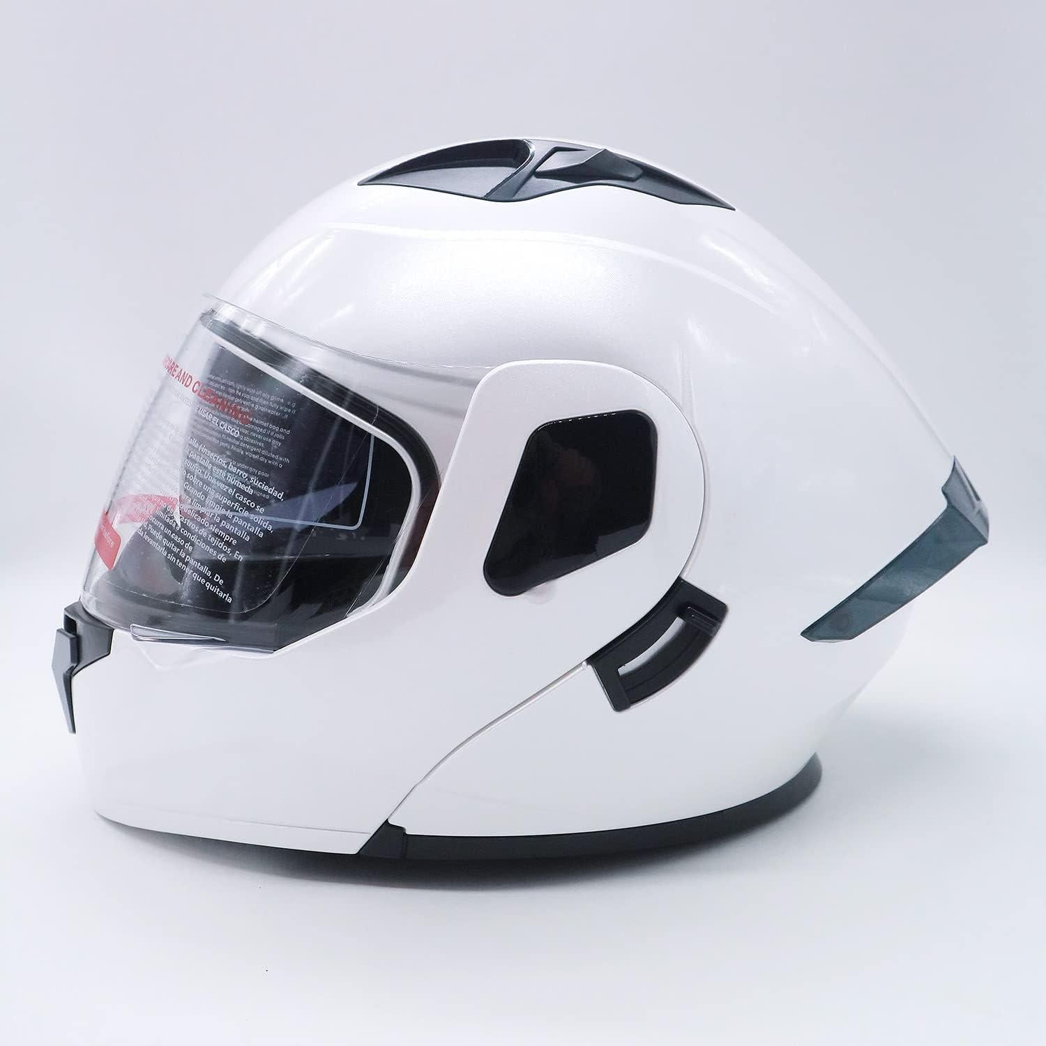 Motorcycle Helmet Dual Visor Flip up Modular Full Face Helmet Open Face DOT Helmet