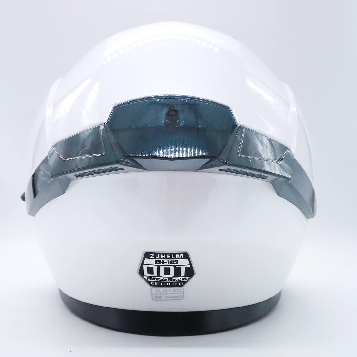 Motorcycle Helmet Dual Visor Flip up Modular Full Face Helmet Open Face DOT Helmet