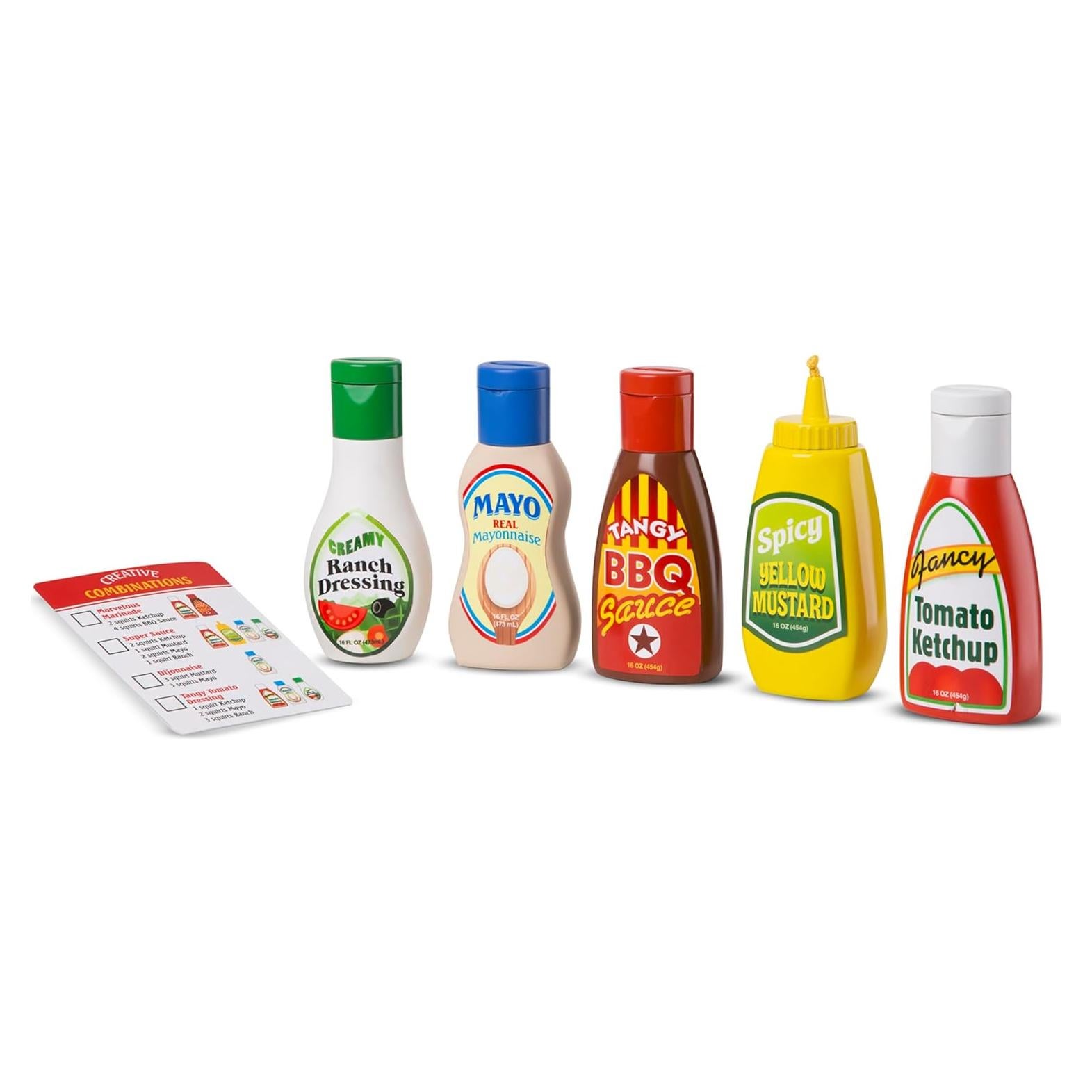 Set de Comida de Juego de Condimentos Melissa & Doug 5 Piezas
