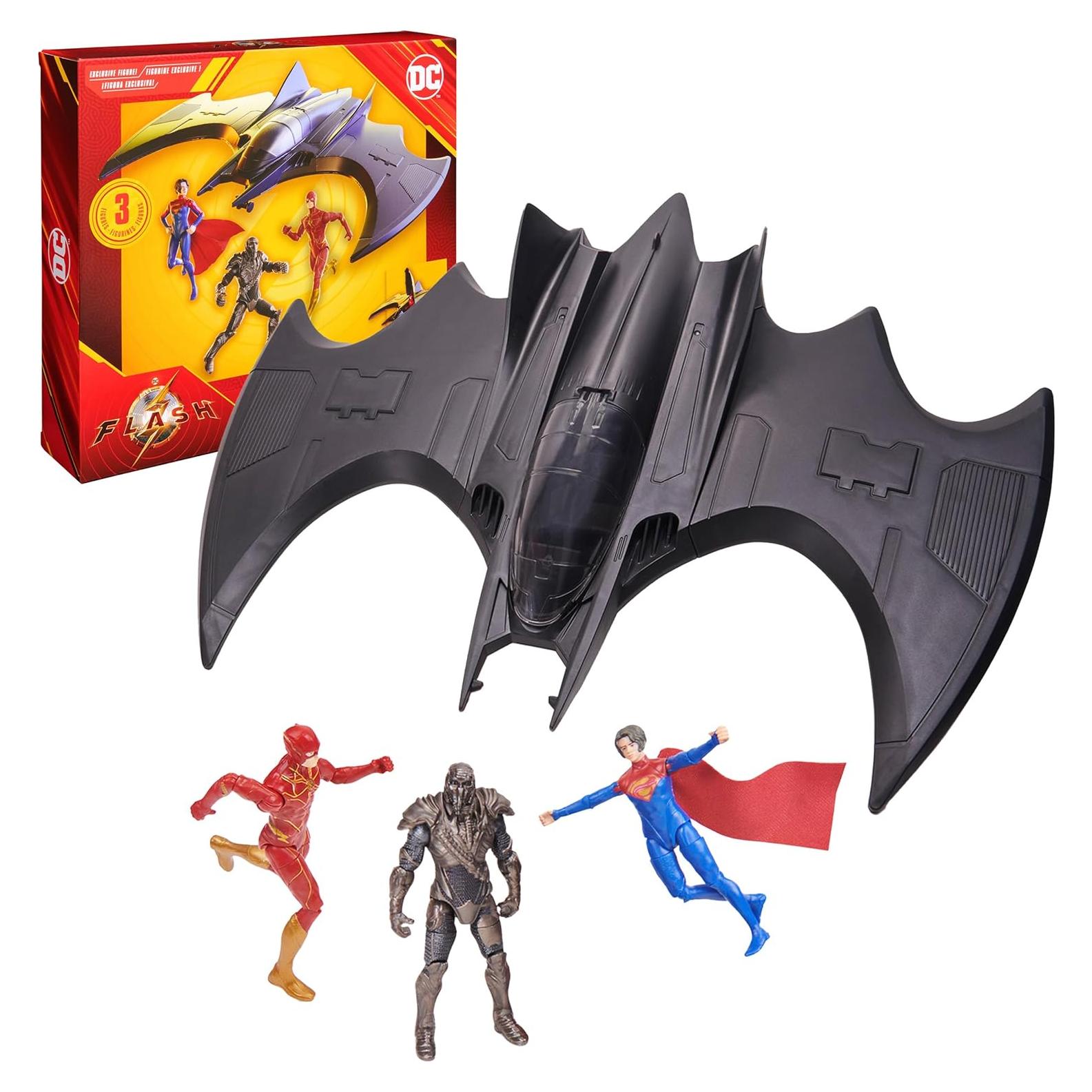 Conjunto de Batwing The Flash Spin Master - 3 Figuras 10 cm