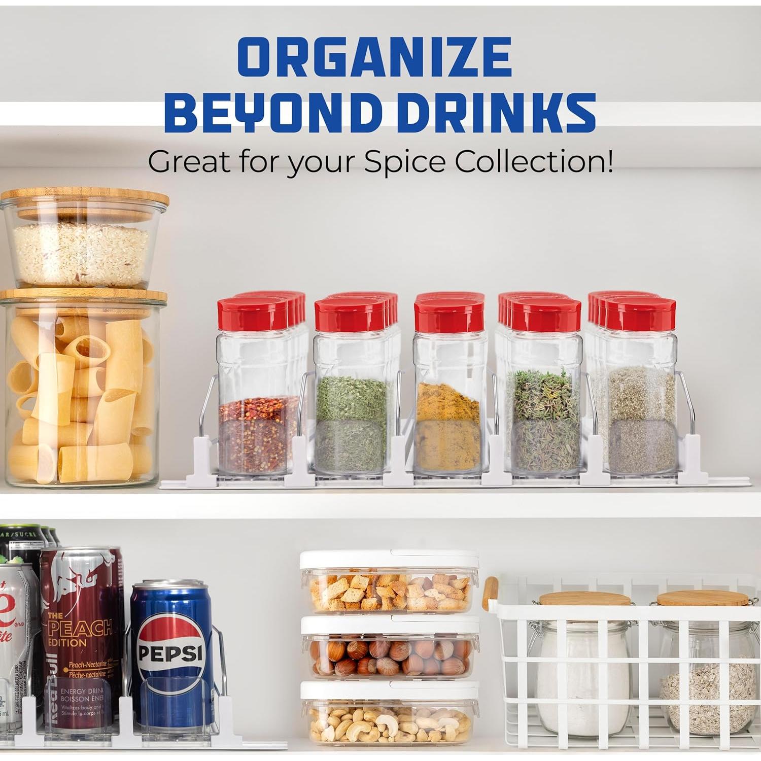 Organizador de Bebidas Raptron 25 Latas Ajustable para Nevera