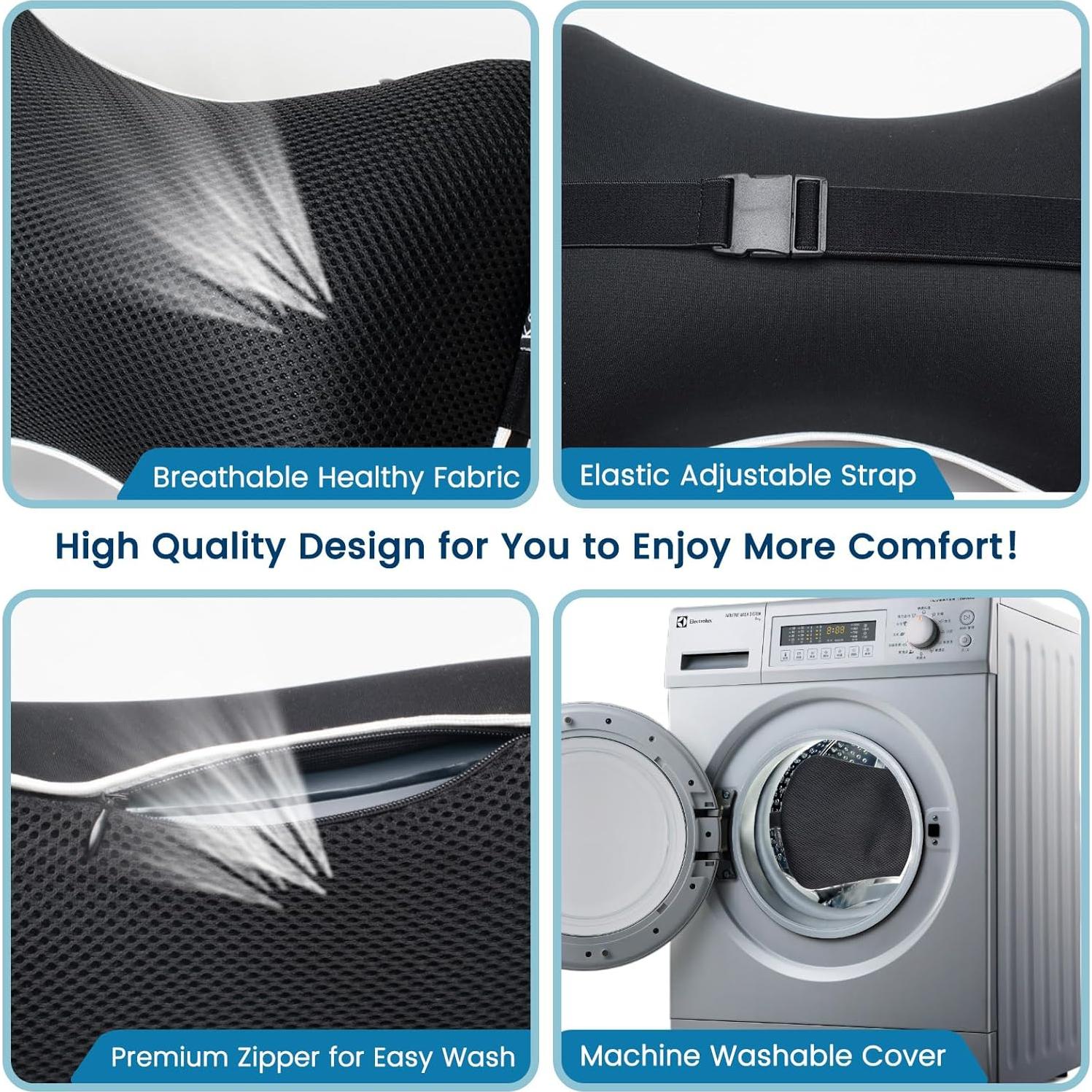 Almohada Inflable de Cuello Keemall para Auto - Soporte Ergonómico