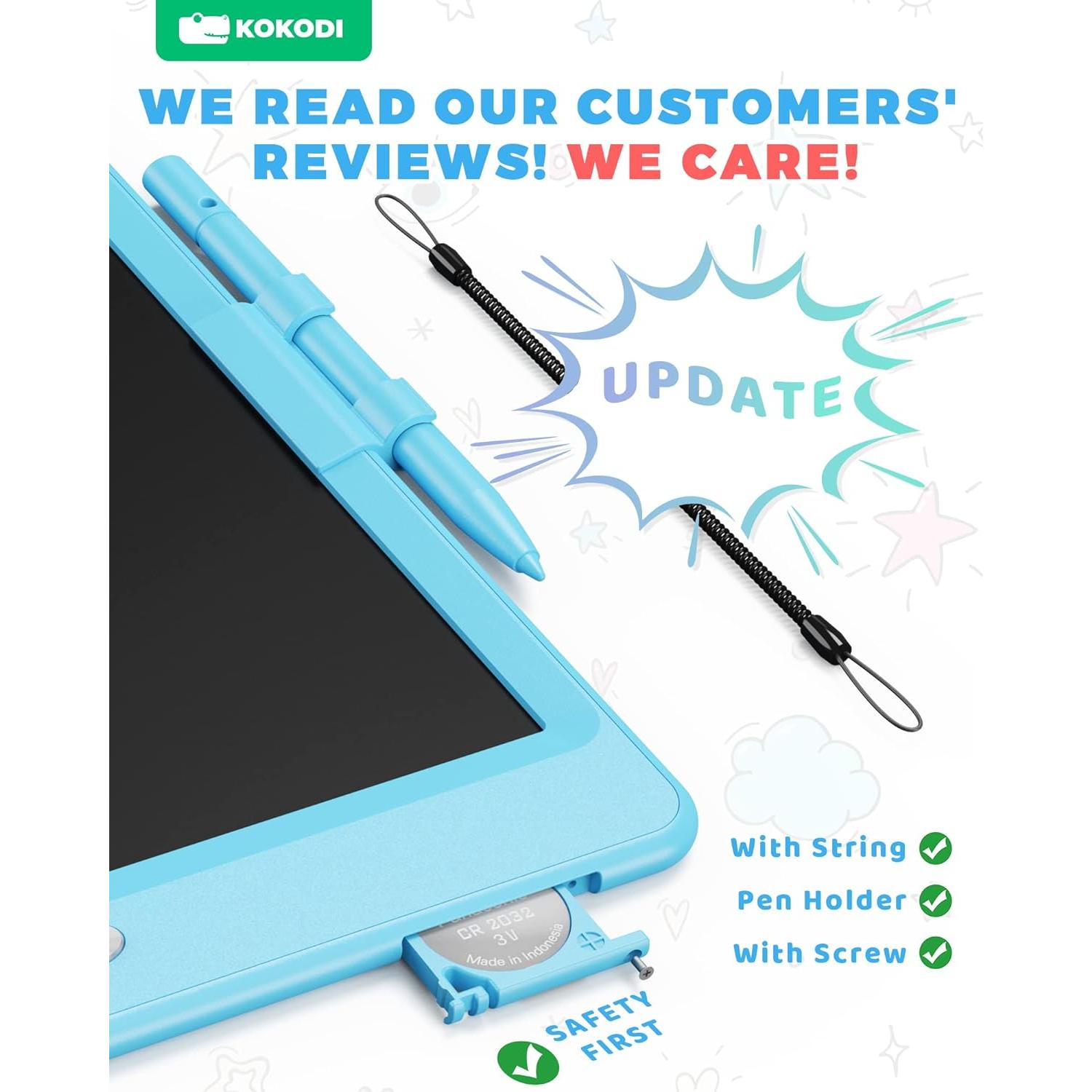 Tableta de Escritura LCD KOKODI 10" Colorida para Niños