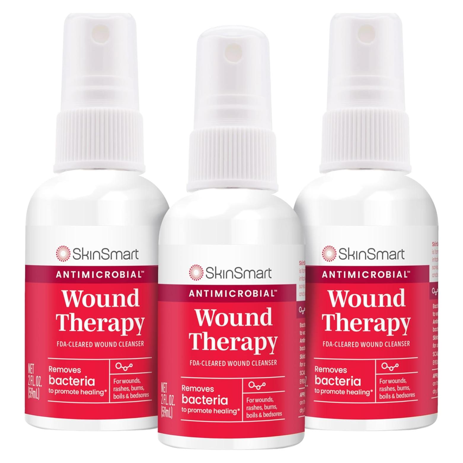 SkinSmart Terapia Antimicrobiana para Heridas 3x2oz