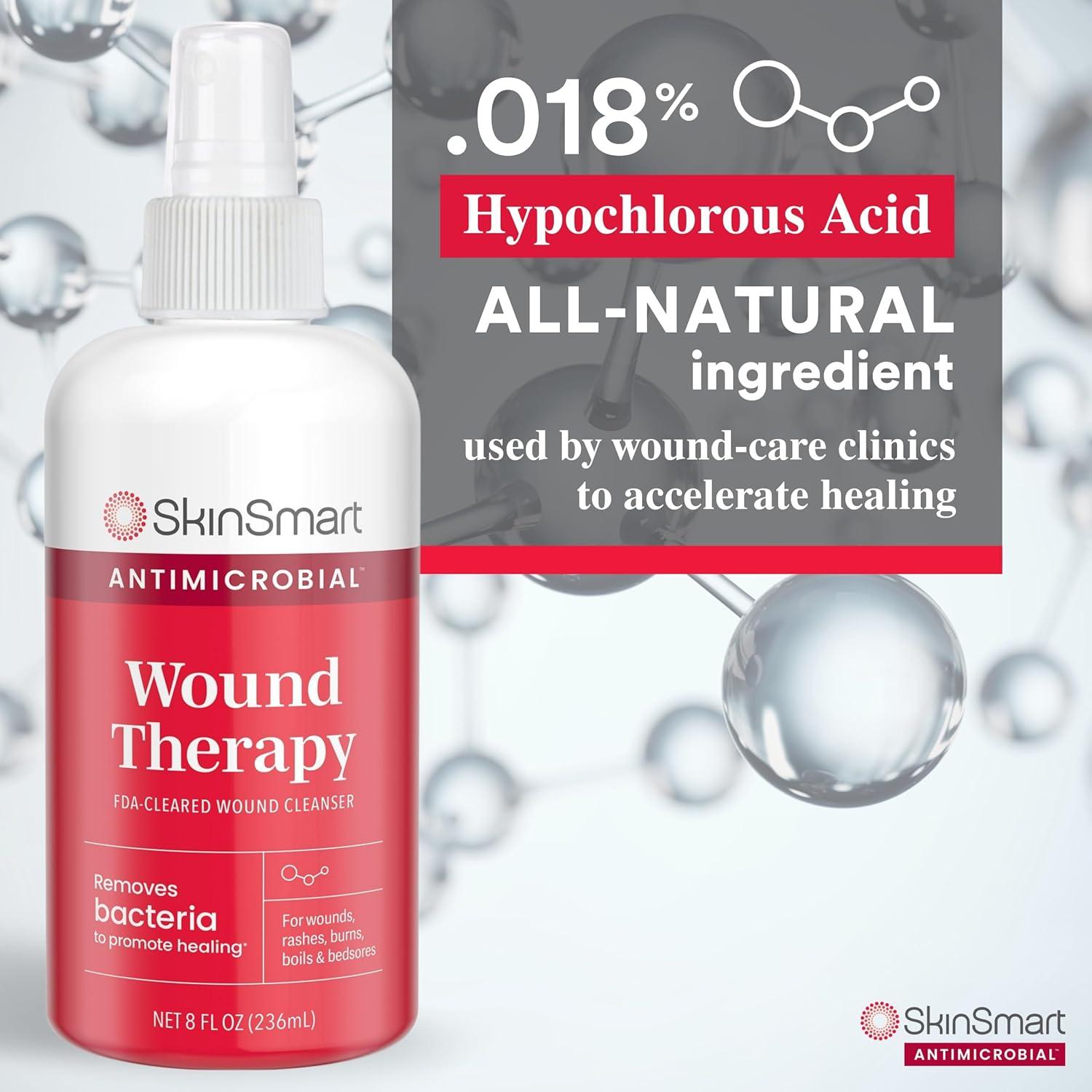 SkinSmart Terapia Antimicrobiana para Heridas 3x2oz