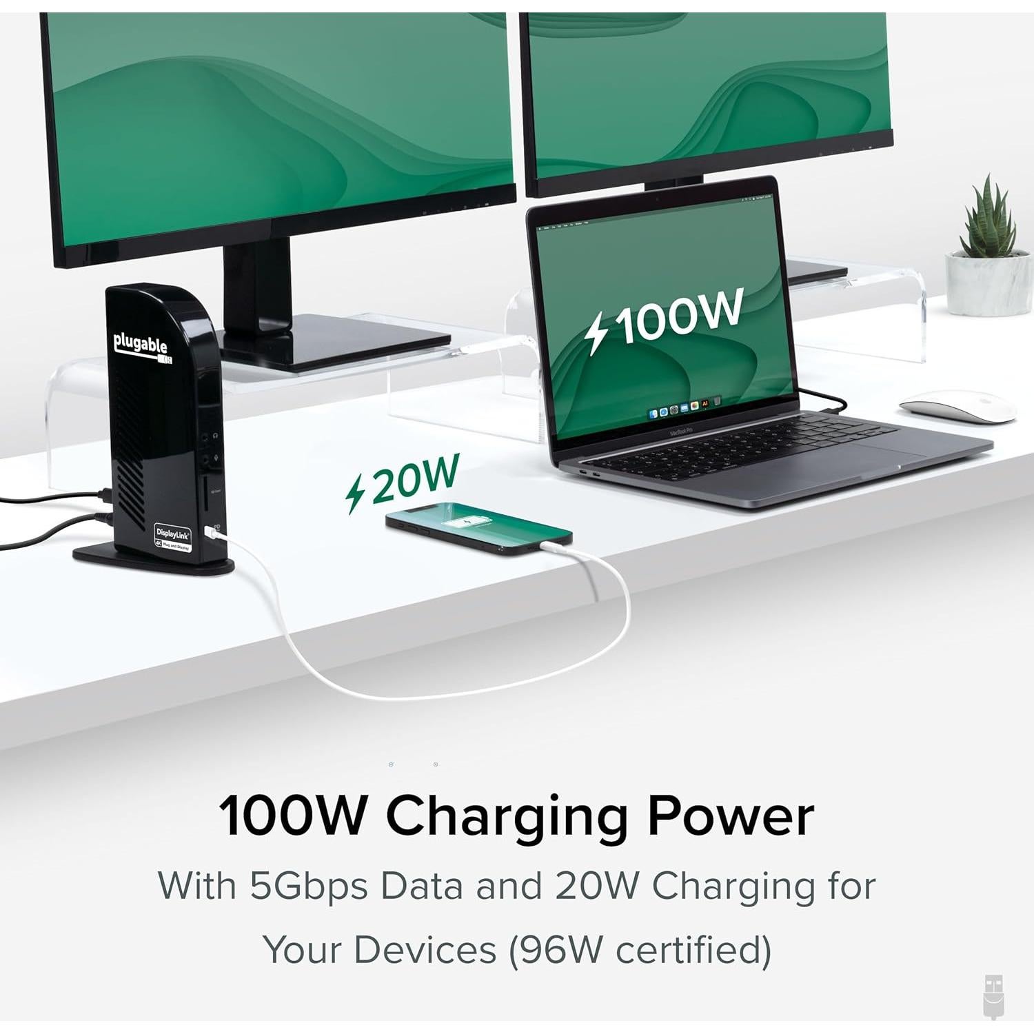 Estación de Acoplamiento Plugable 13 en 1 USB-C 100W