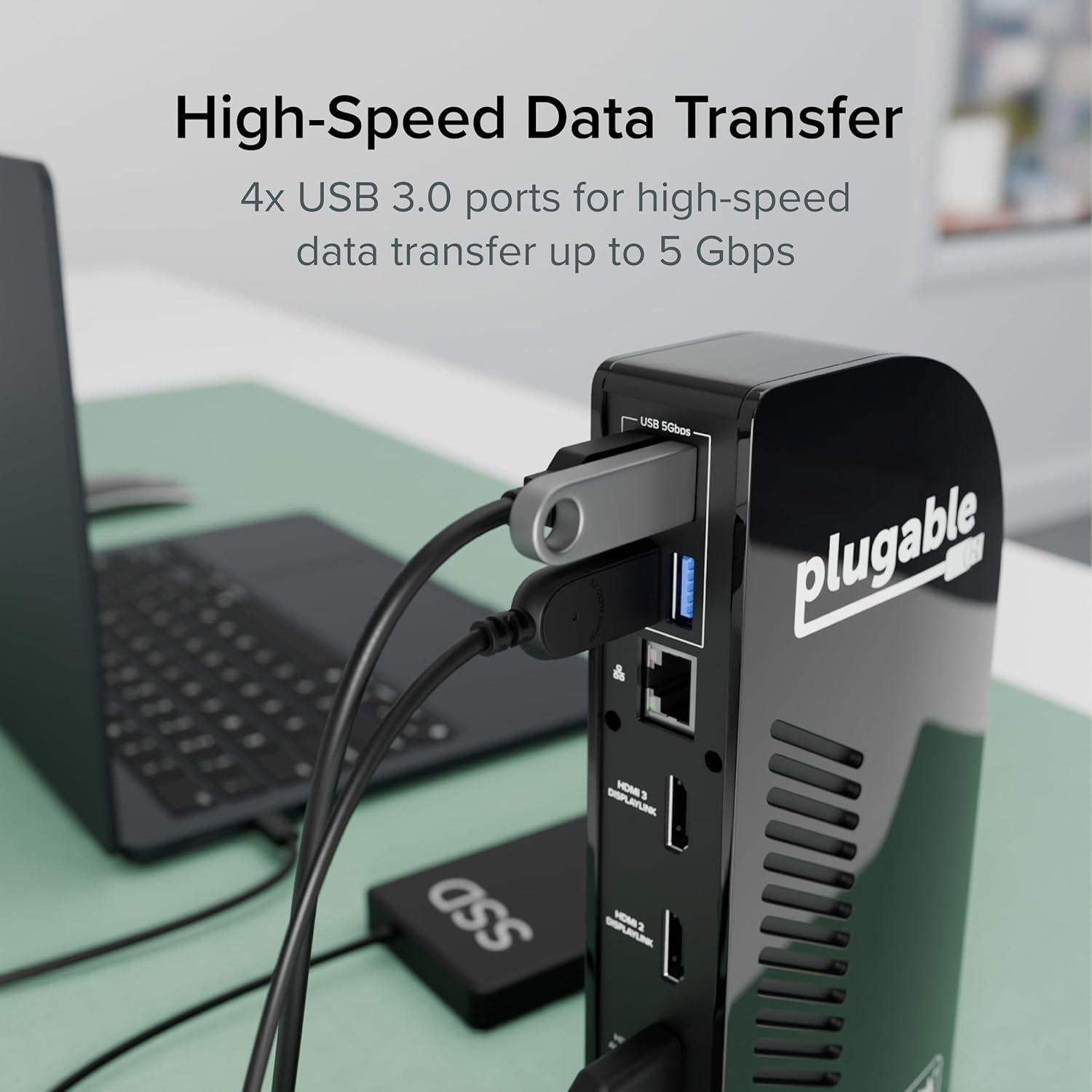 Estación de Acoplamiento Plugable 13 en 1 USB-C 100W