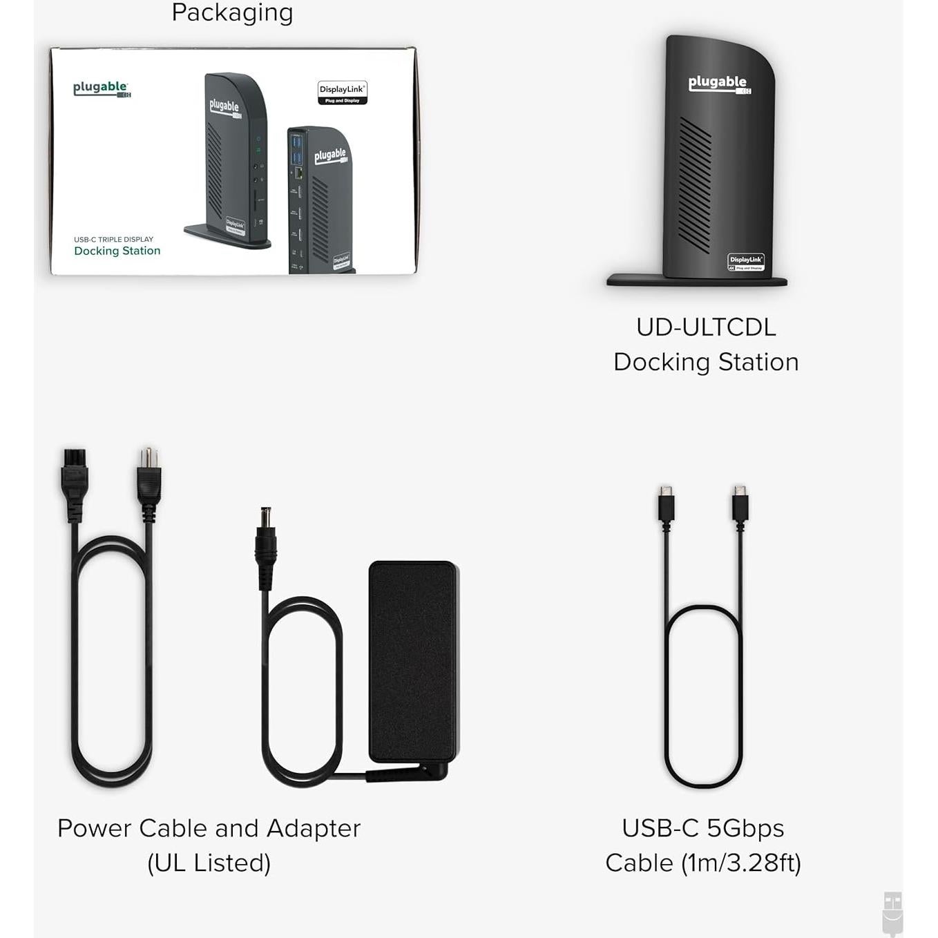 Estación de Acoplamiento Plugable 13 en 1 USB-C 100W