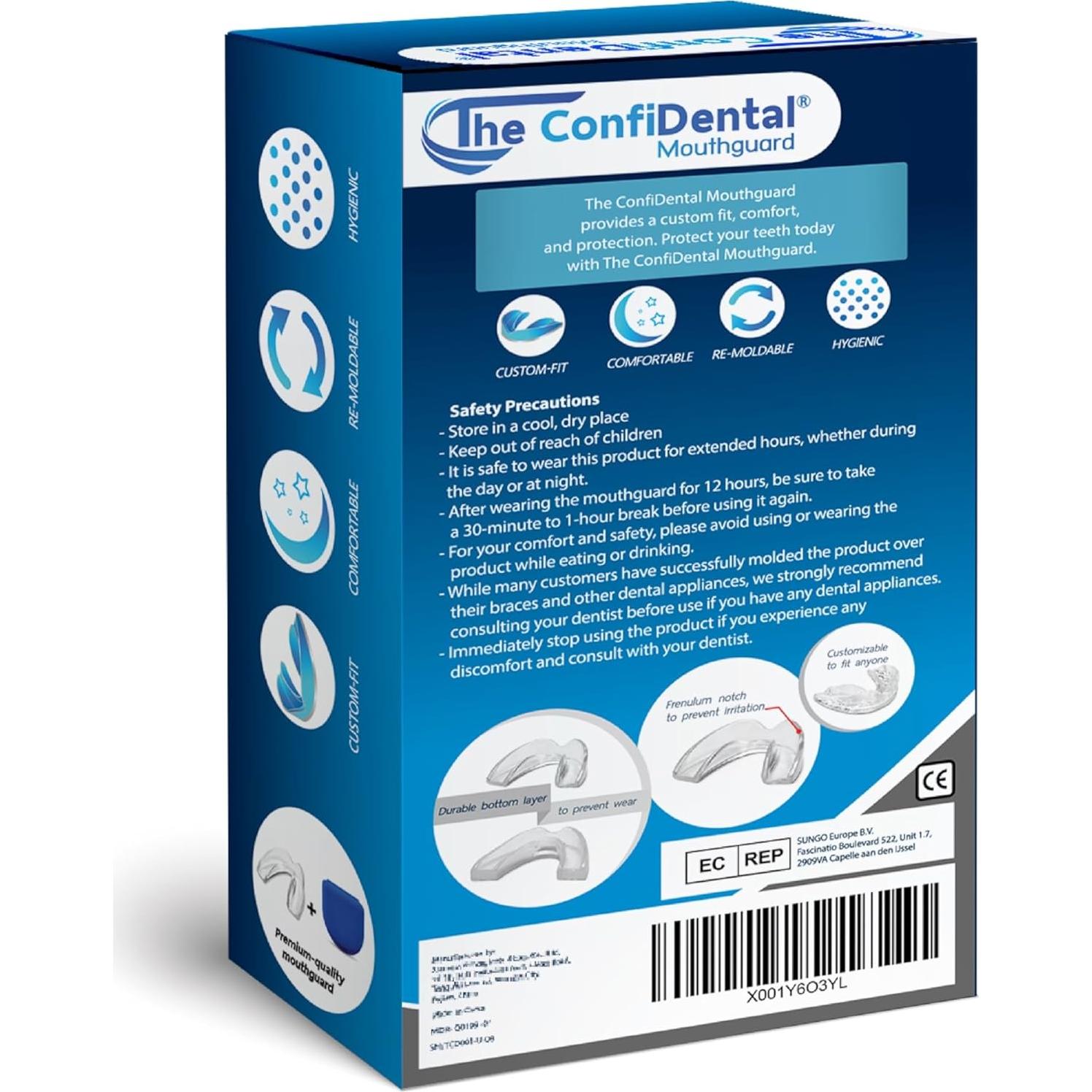 Paquete de 3 Protectores Bucales Moldables ConfiDental