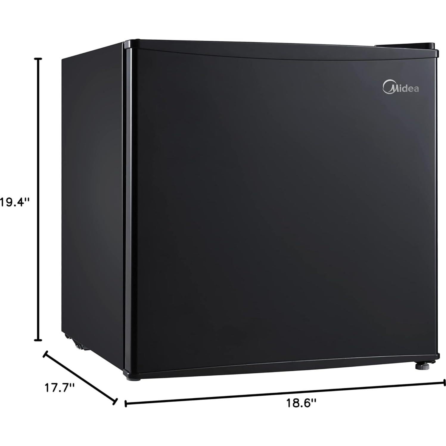 Refrigerador Compacto Midea WHS-65LB1 1.6 Pies Cúbicos Negro