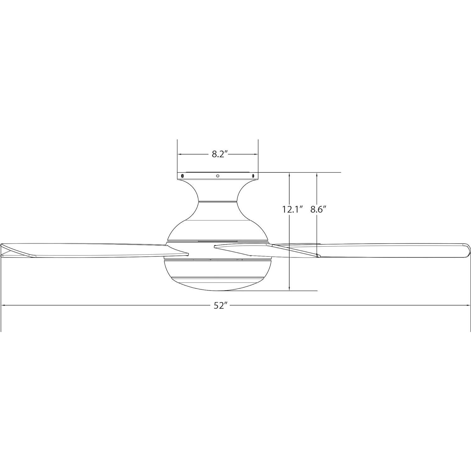 Ventilador de Techo WAC Odyssey 132cm Inteligente LED Control Remoto