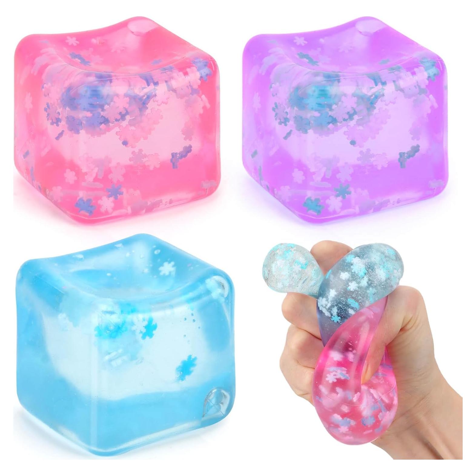 Cubo Antiestrés Gretex - Set de 3 Cubos Suaves para Alivio