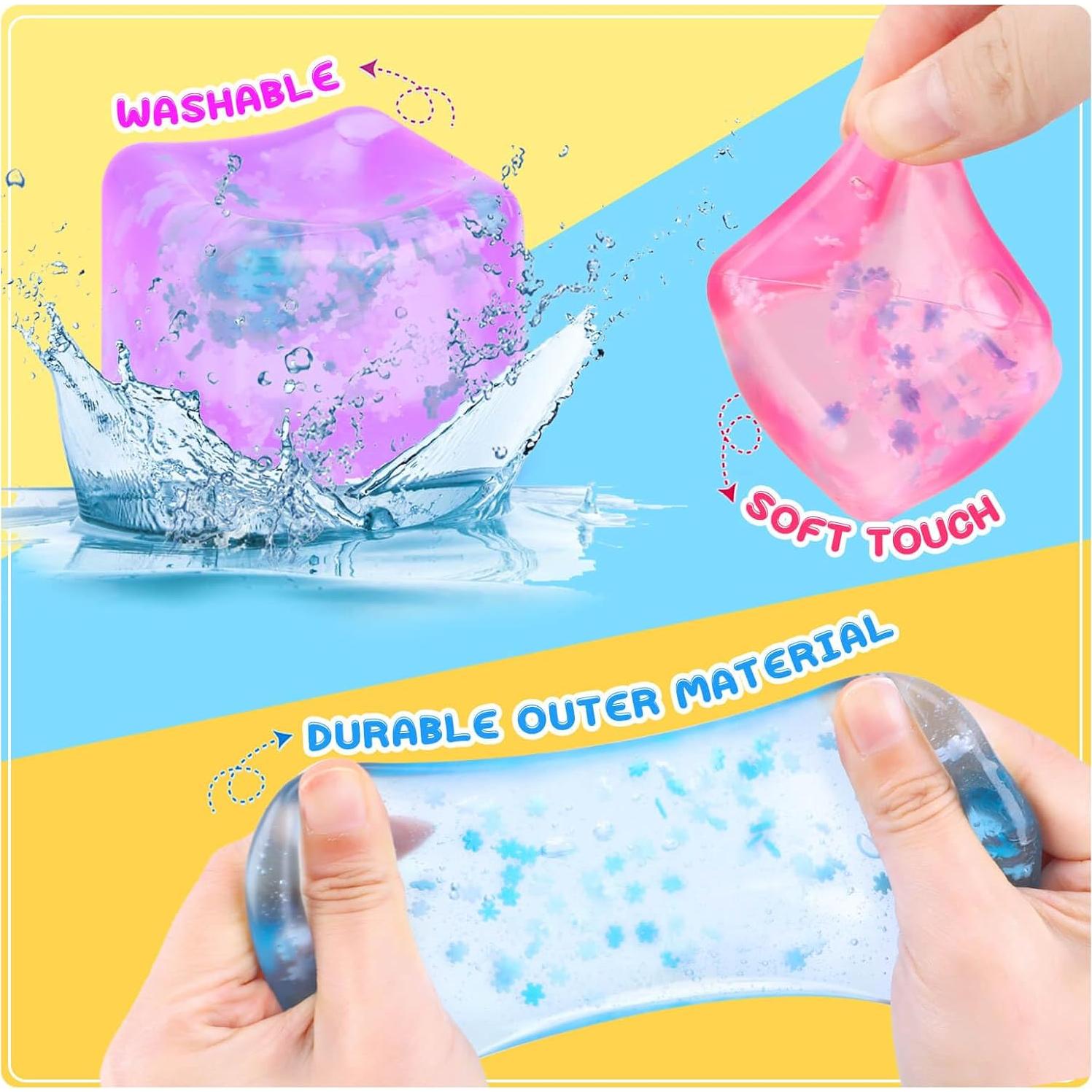 Cubo Antiestrés Gretex - Set de 3 Cubos Suaves para Alivio