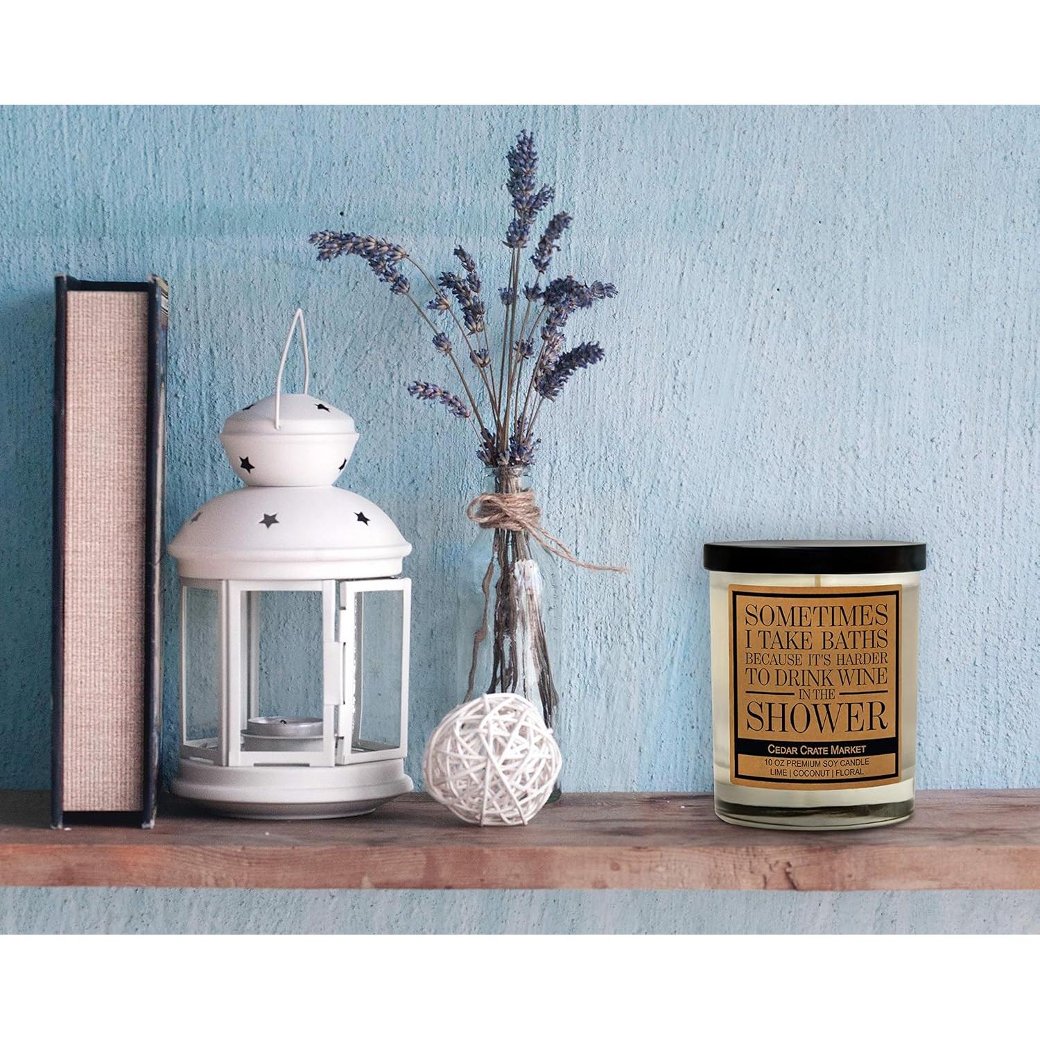 Vela de Amistad Cedar Crate Market 10 Oz Hecha a Mano