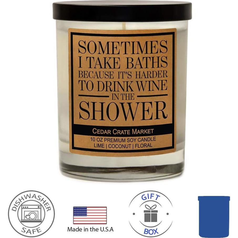 Vela de Amistad Cedar Crate Market 10 Oz Hecha a Mano