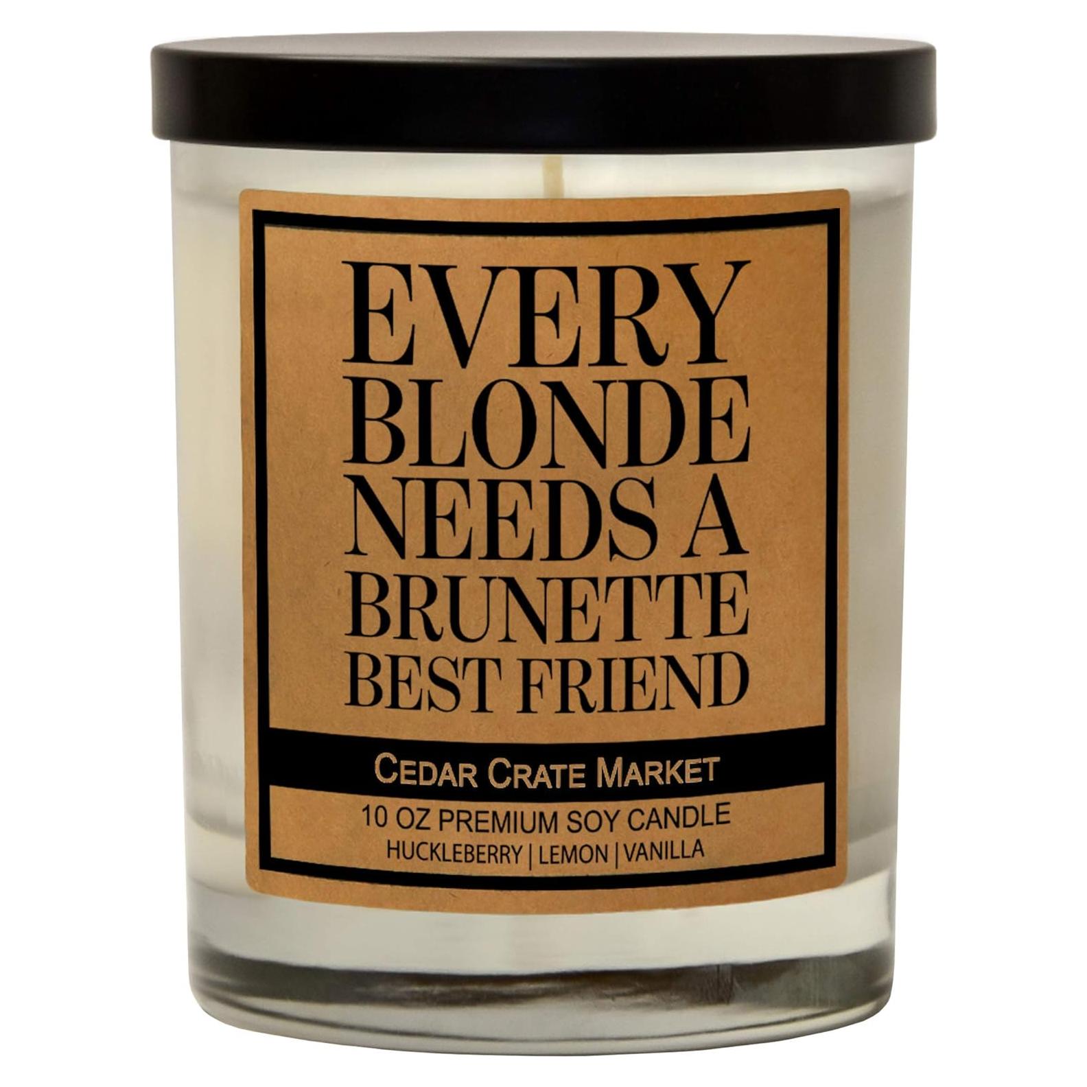 Vela de Amistad Cedar Crate Market 100% Cera de Soja 50-60h