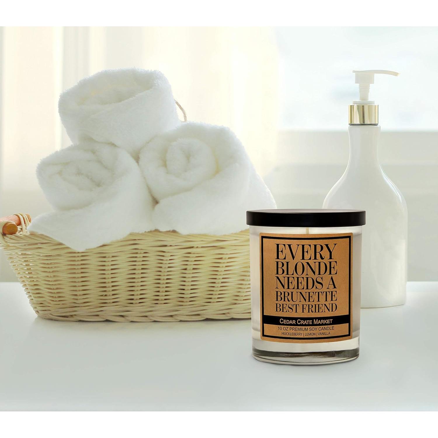 Vela de Amistad Cedar Crate Market 100% Cera de Soja 50-60h