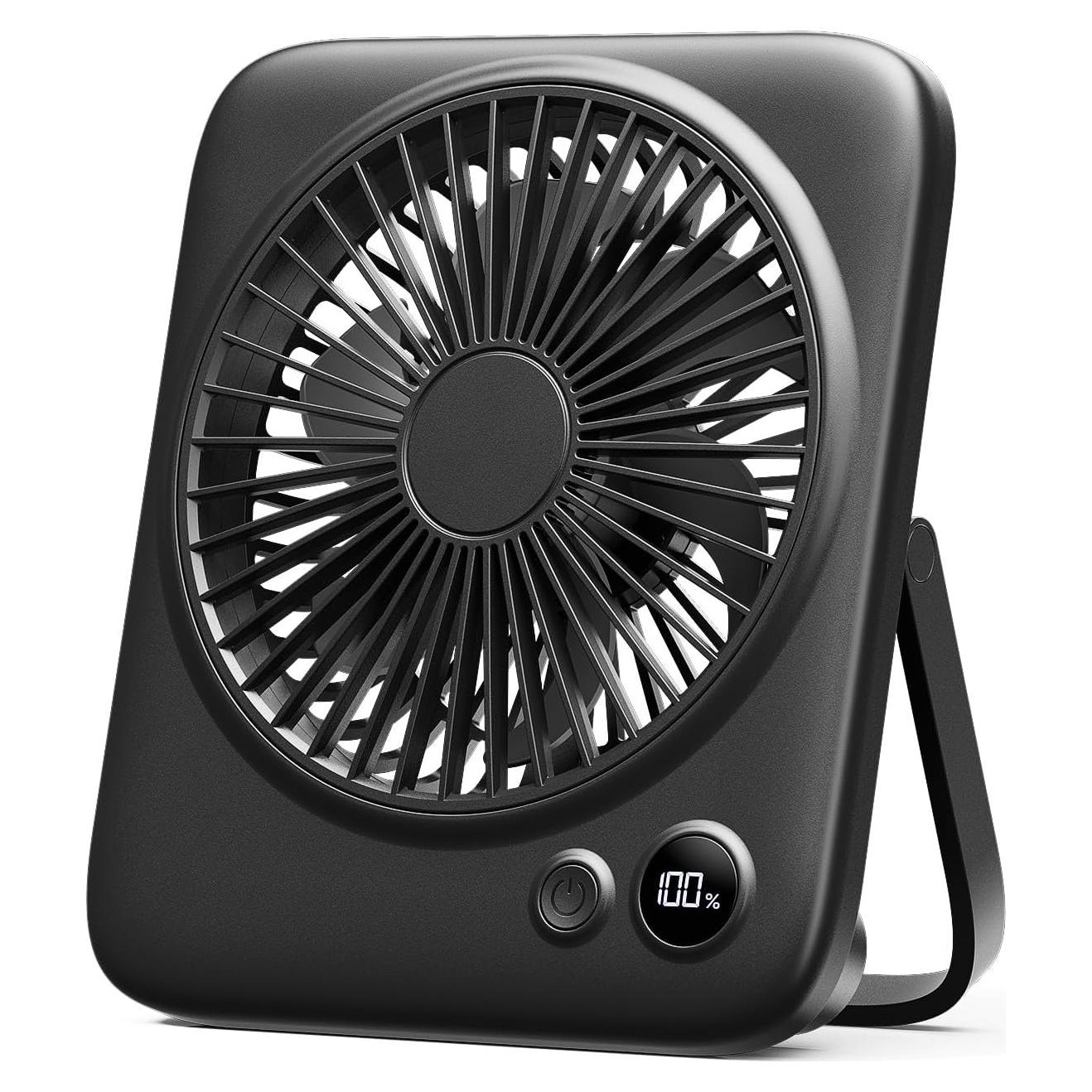 Ventilador de Escritorio Otlonpe S-F16A 16.5 cm Recargable USB