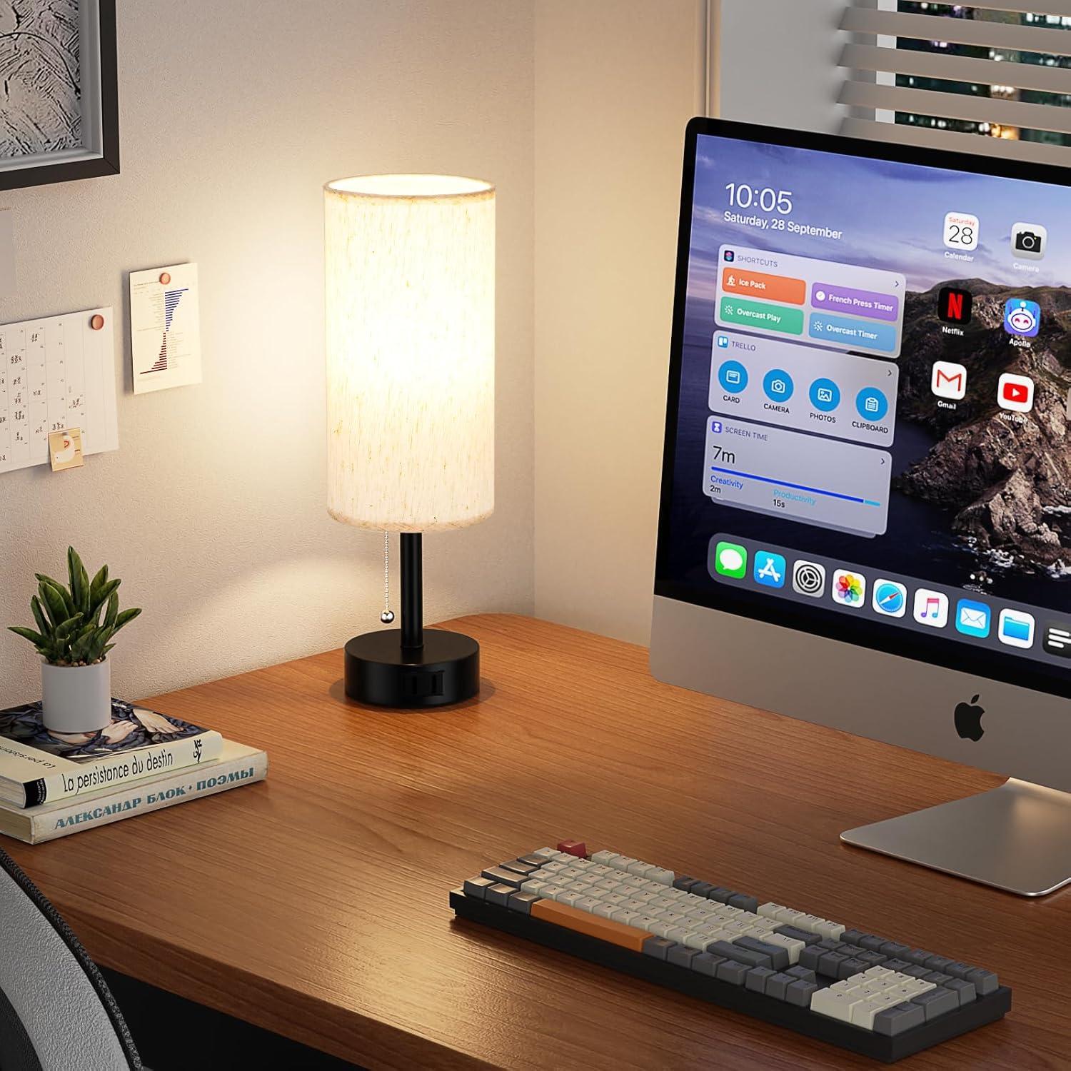 Lámpara de Mesa Fenmzee con 3 Temperaturas y Enchufe AC