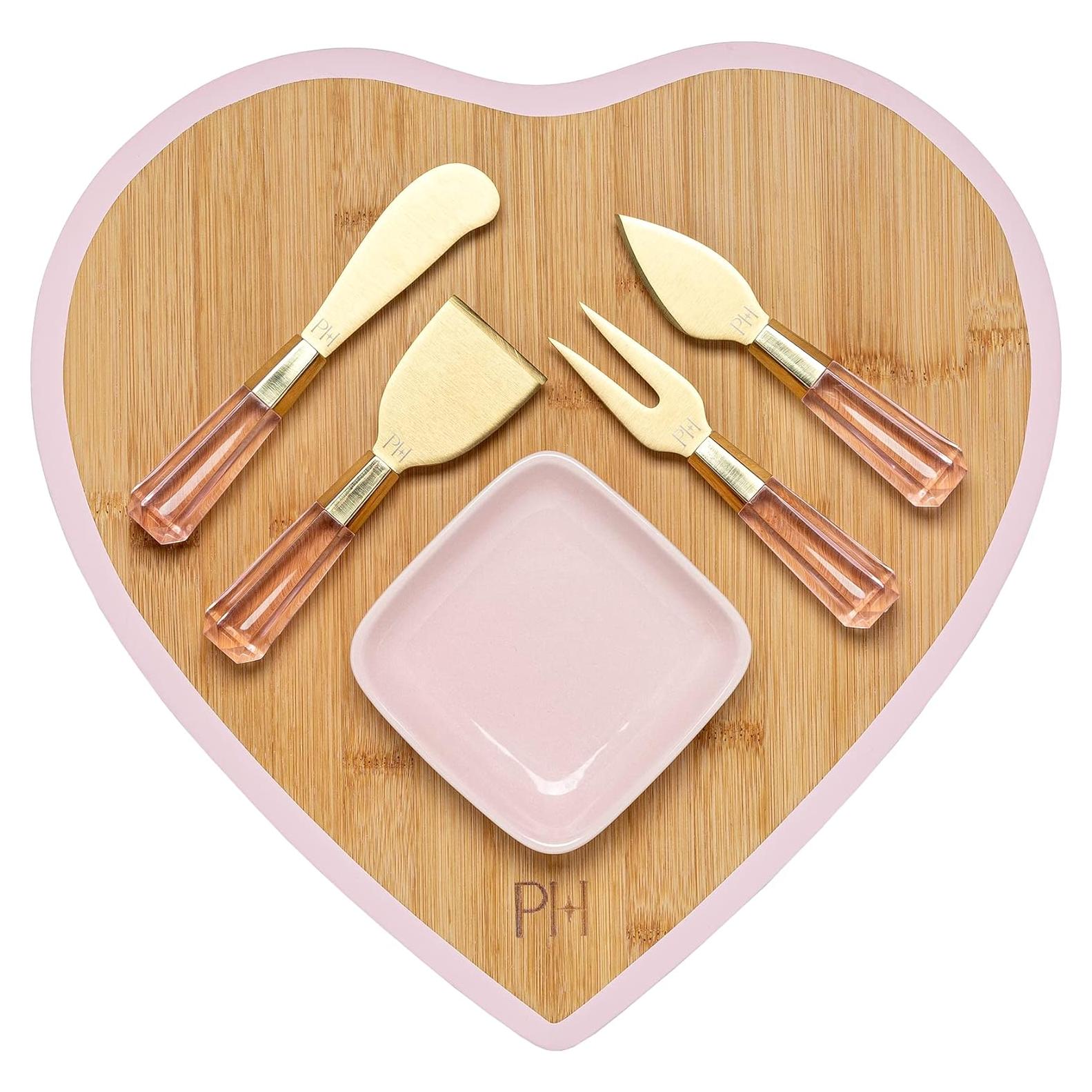 Tablero de Charcutería Paris Hilton 37x35 cm Bambú Rosa