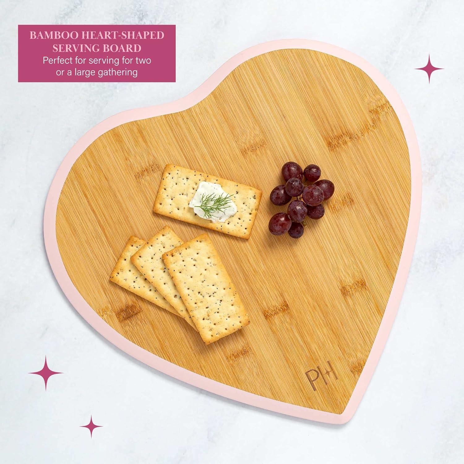 Tablero de Charcutería Paris Hilton 37x35 cm Bambú Rosa
