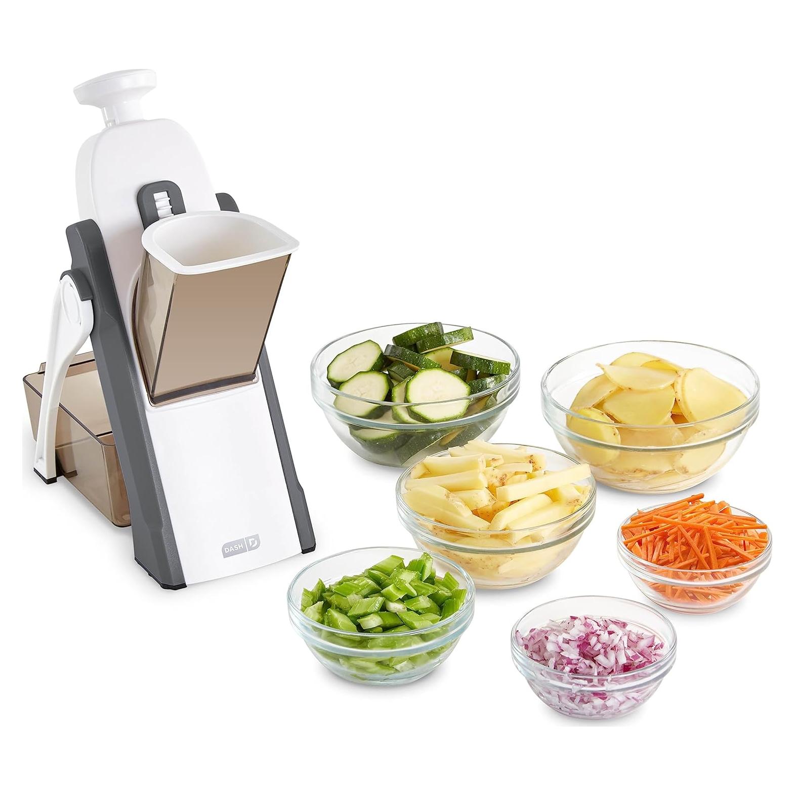 Mandolina DASH Safe Slice Gris - Cortes Seguros y Versátiles