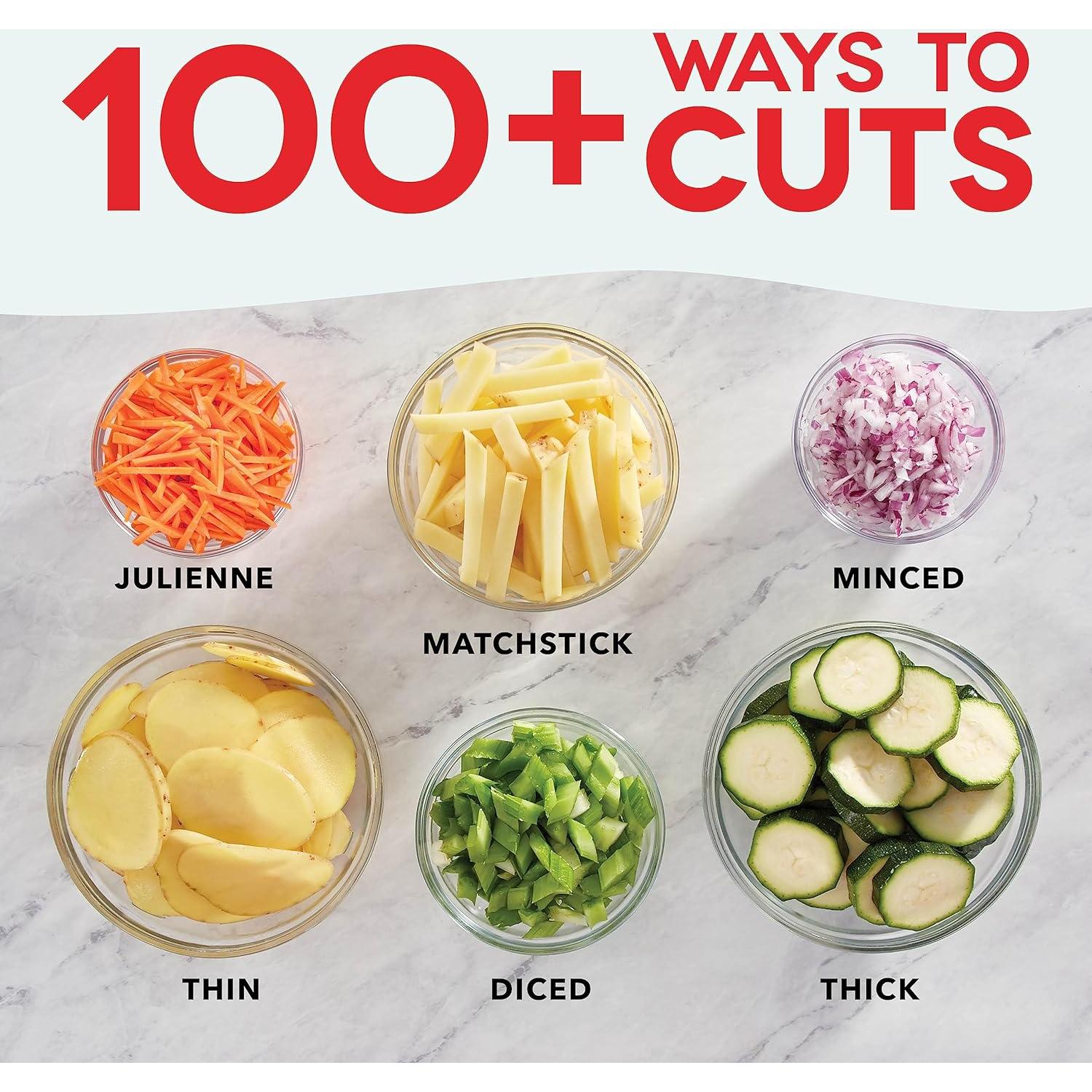 Mandolina DASH Safe Slice Gris - Cortes Seguros y Versátiles