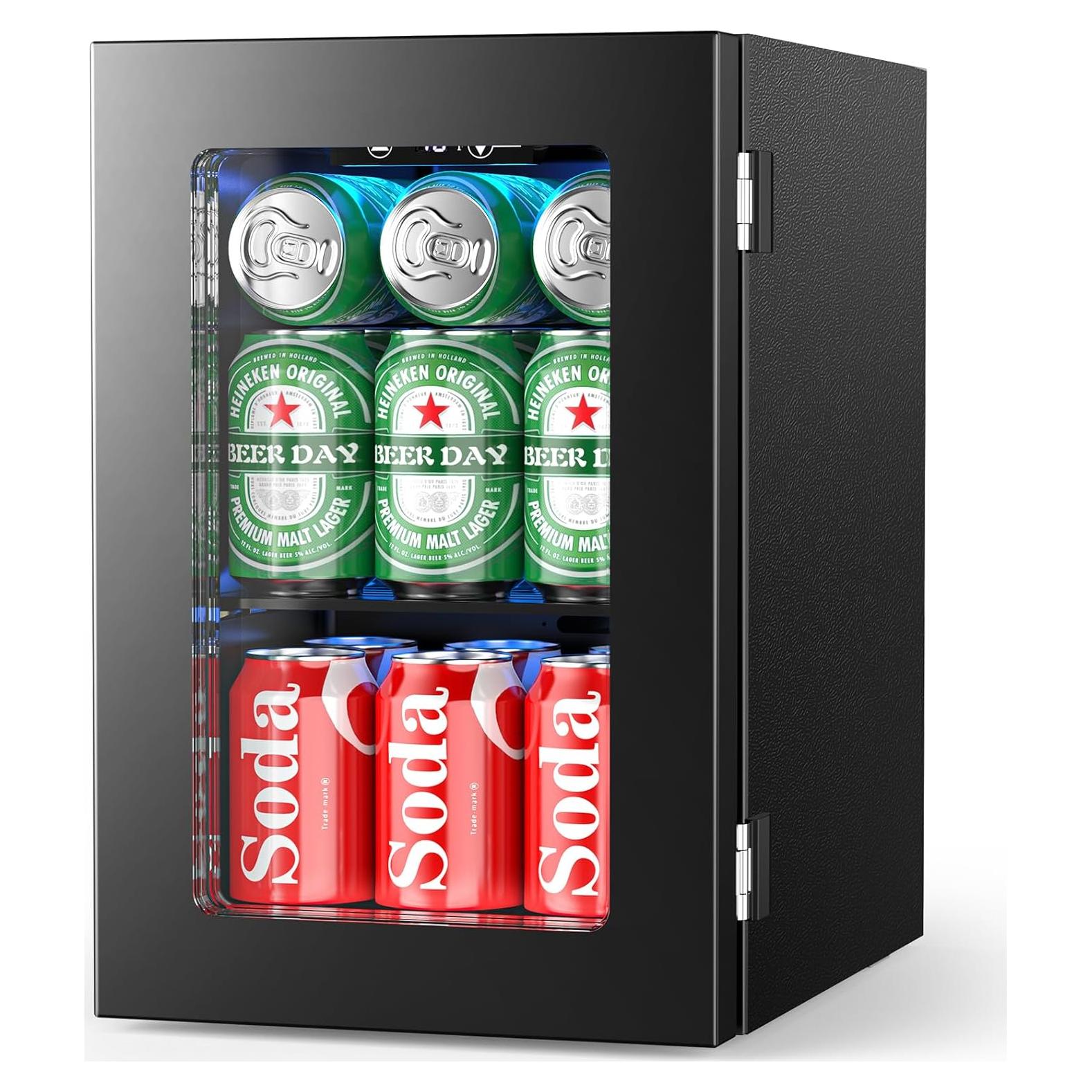 Mini Refrigerador de Bebidas Electactic 18L Negro Control Digital