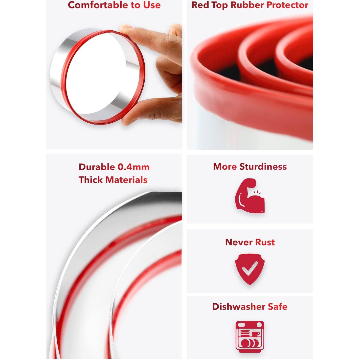 Cortador de Galletas Redondo Grande COOKIEQUE 12.7 cm Acero Inoxidable